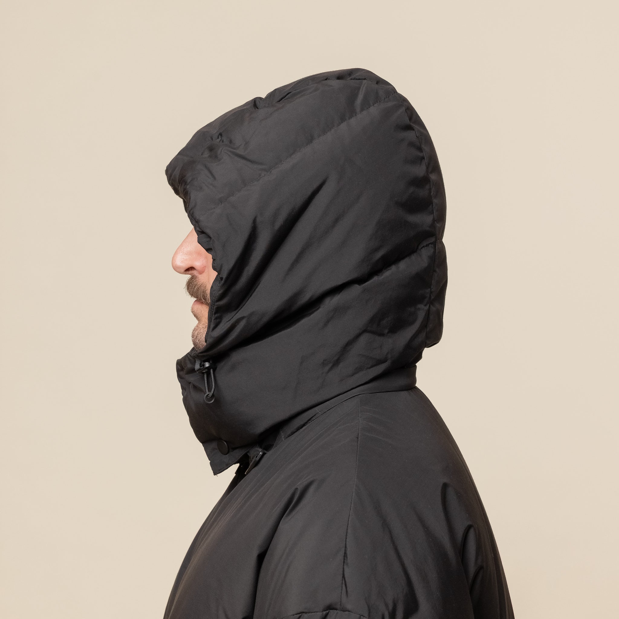 F/CE - Recycled Down Detachable Hood Jacket - Black