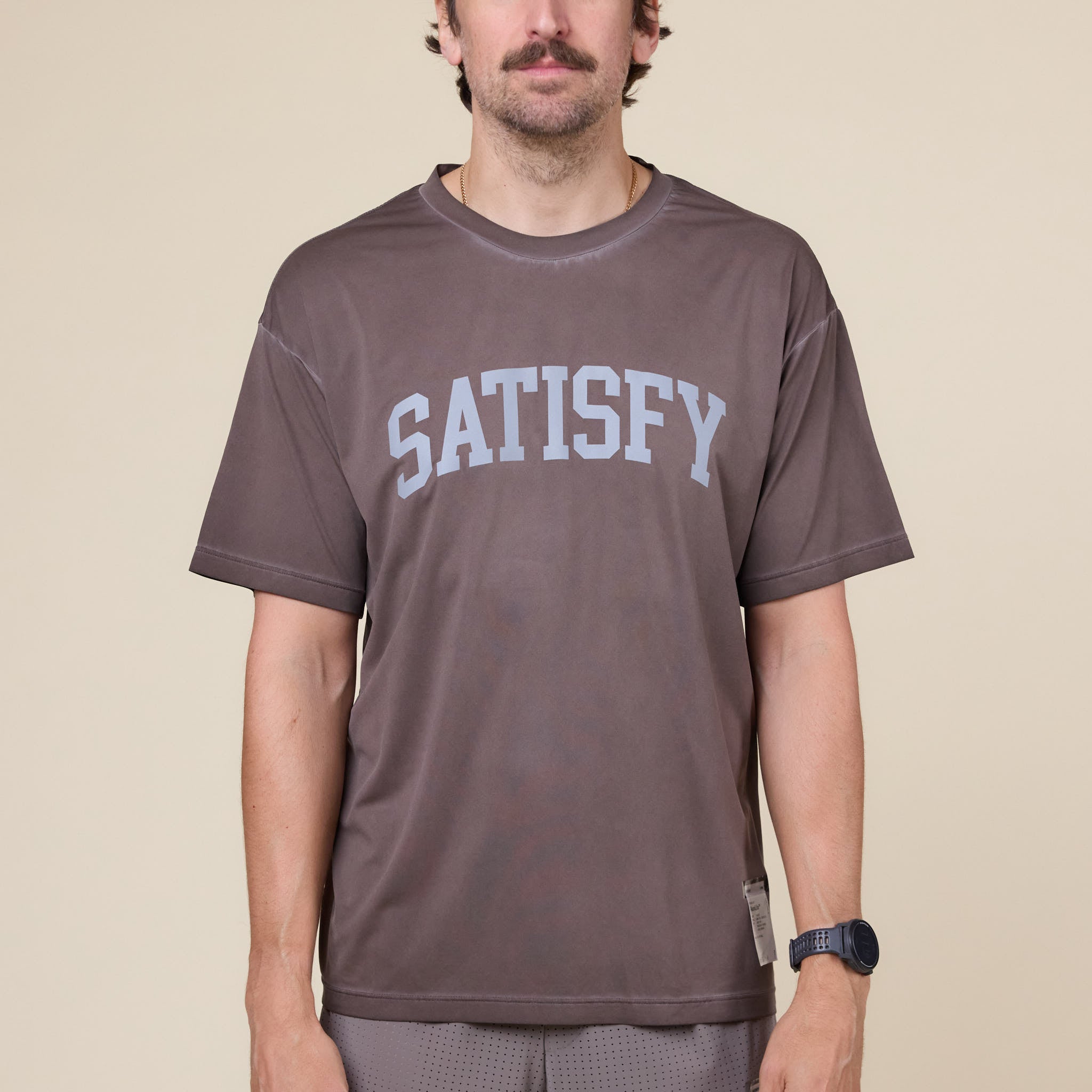 Satisfy Running - AuraLite™ T-Shirt - Pigment Brown
