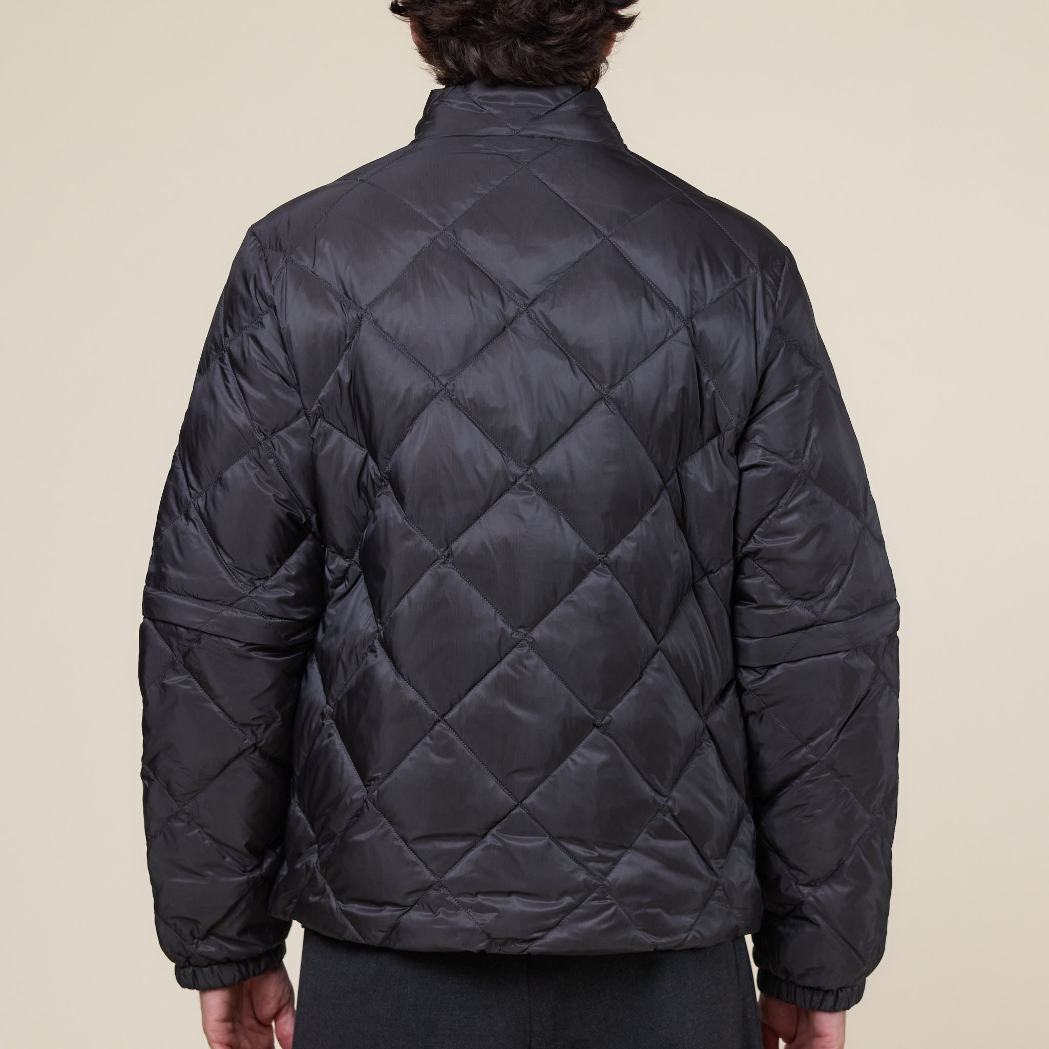 Hiking Patrol - Base Light Down Zip Off Jacket - Charcoal Black