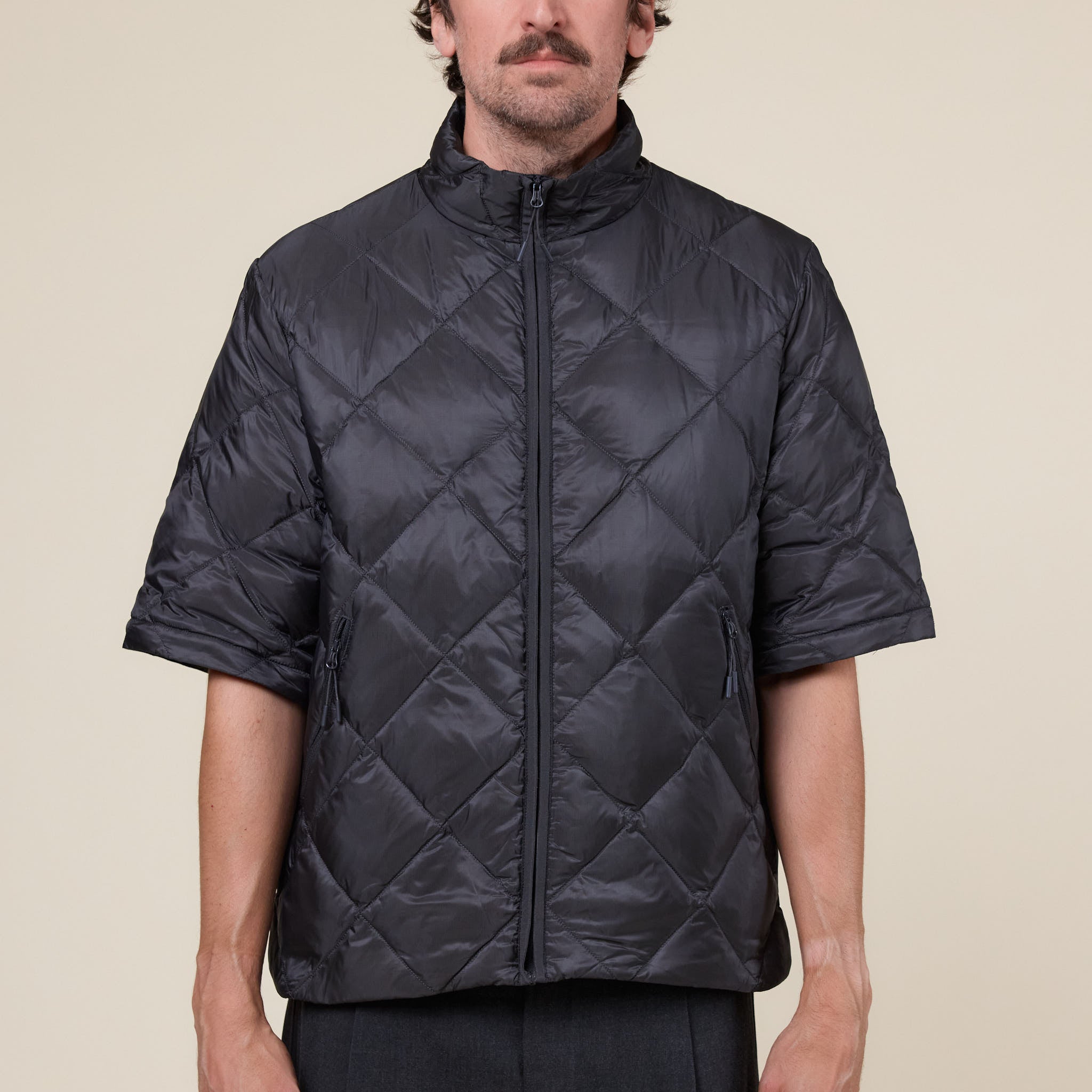 Hiking Patrol - Base Light Down Zip Off Jacket - Charcoal Black
