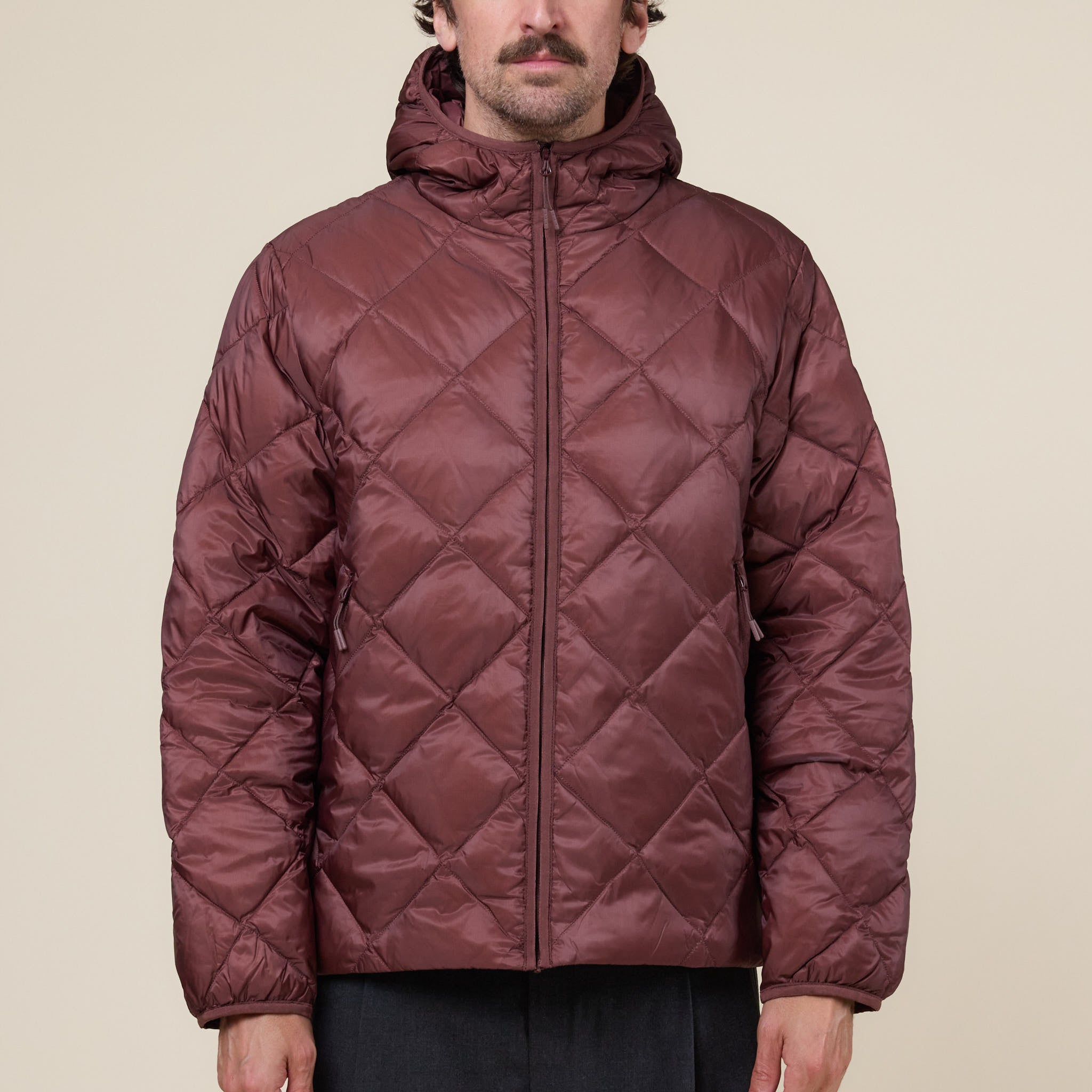 Hiking Patrol - Base Light Down Hooded Jacket - Maroon