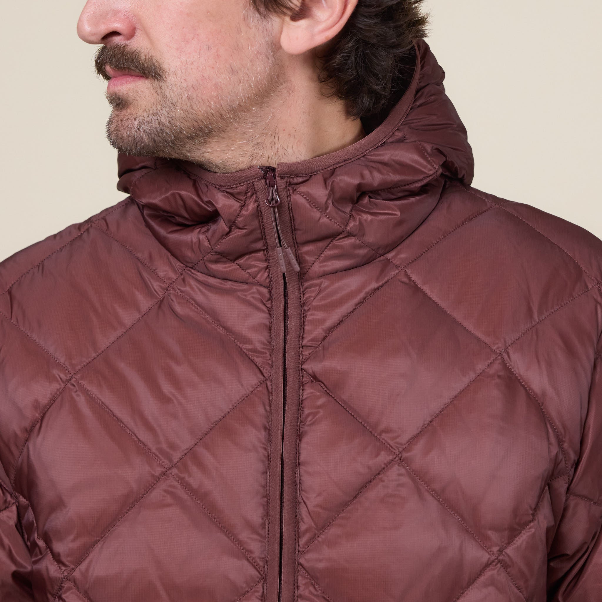 Hiking Patrol - Base Light Down Hooded Jacket - Maroon