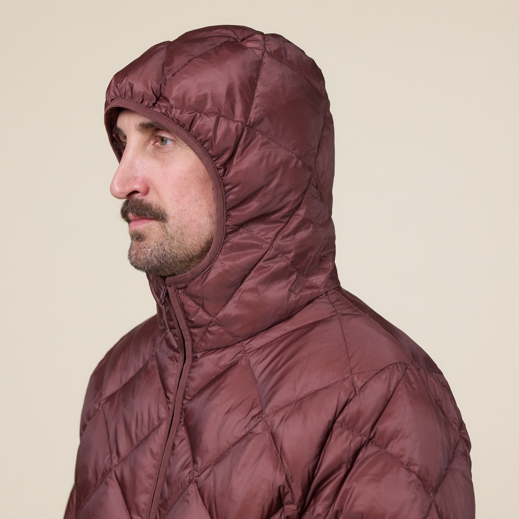Hiking Patrol - Base Light Down Hooded Jacket - Maroon