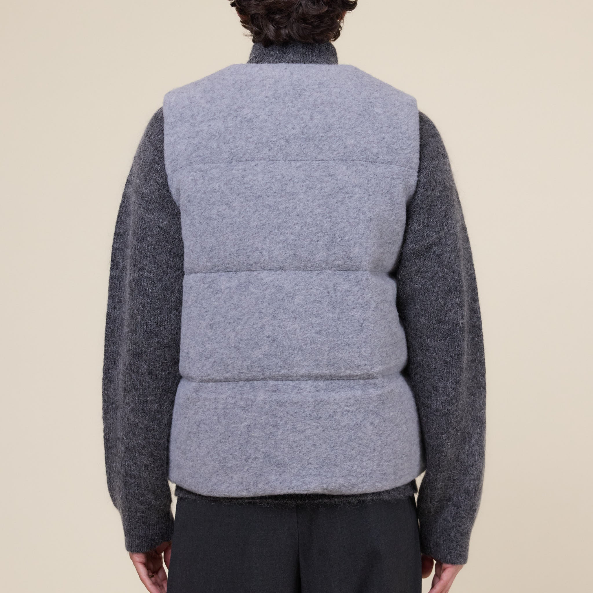 Hiking Patrol - Element Texture Down Vest Jacket - Grey