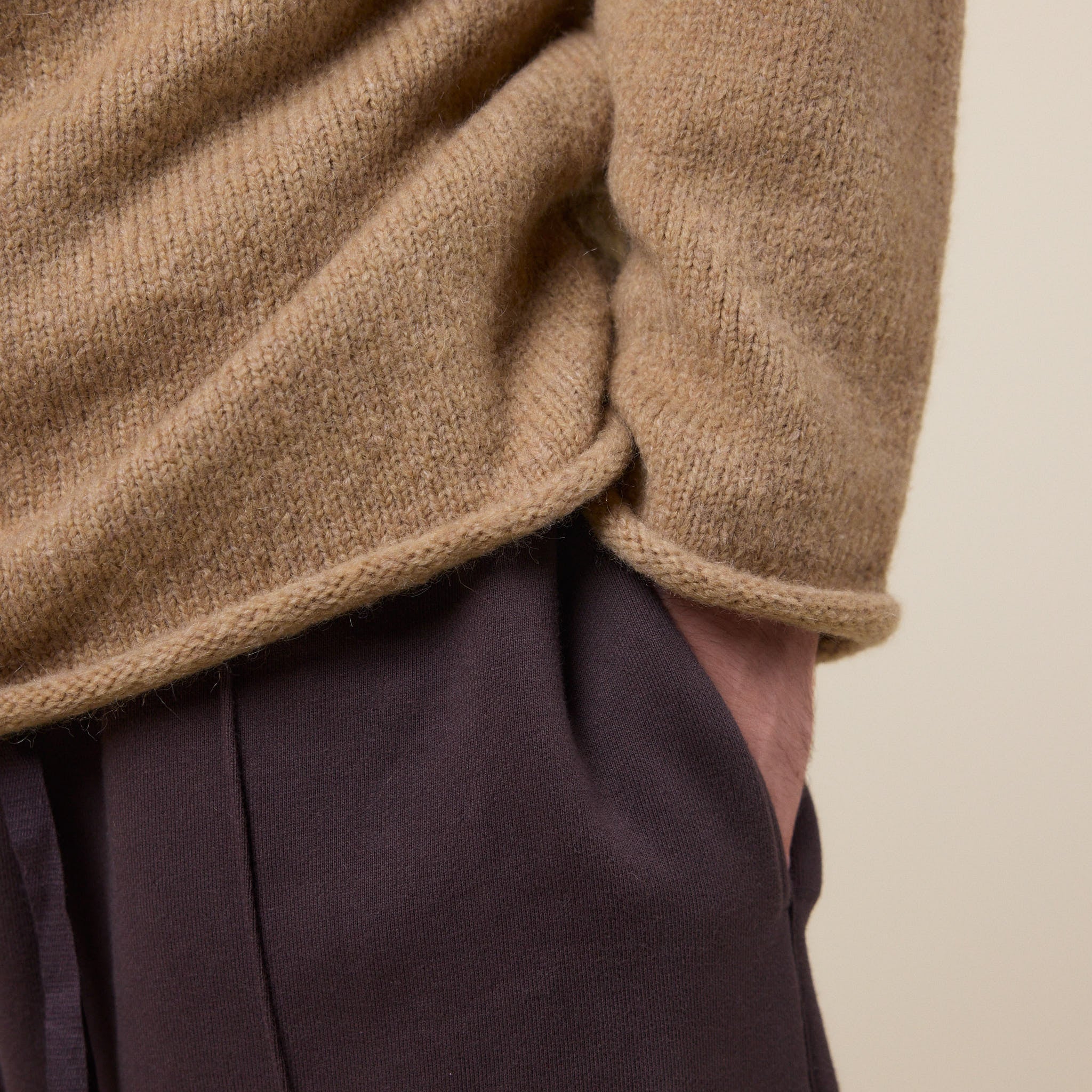 Merely Made - Premium Kidmohair Nomadic Sweater - Light Brown