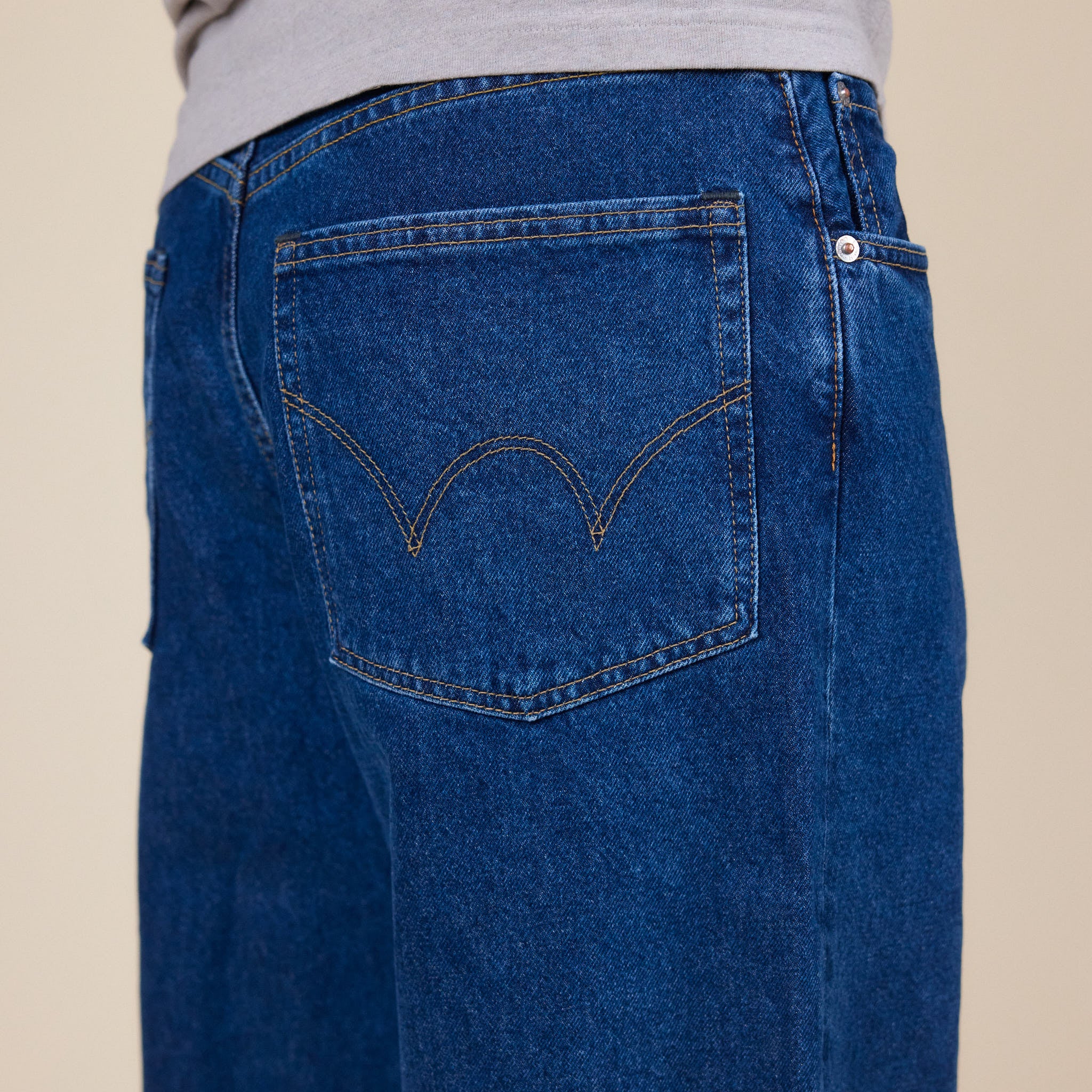 Edwin Jeans - Made in Japan Wide Pant - Blue Mid (Worn Look)