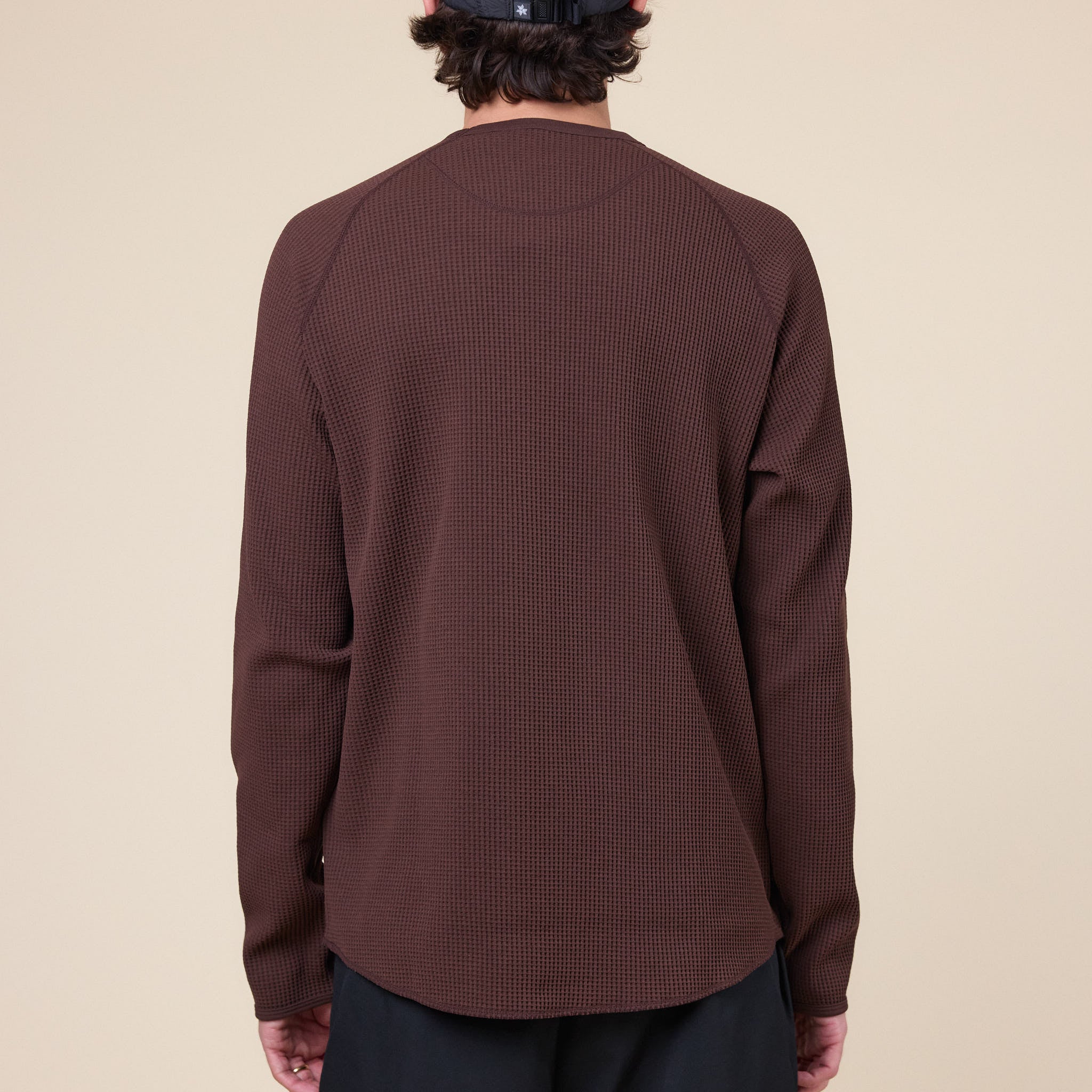 Goldwin - Waffle Long Sleeve T-Shirt - Chicory Brown