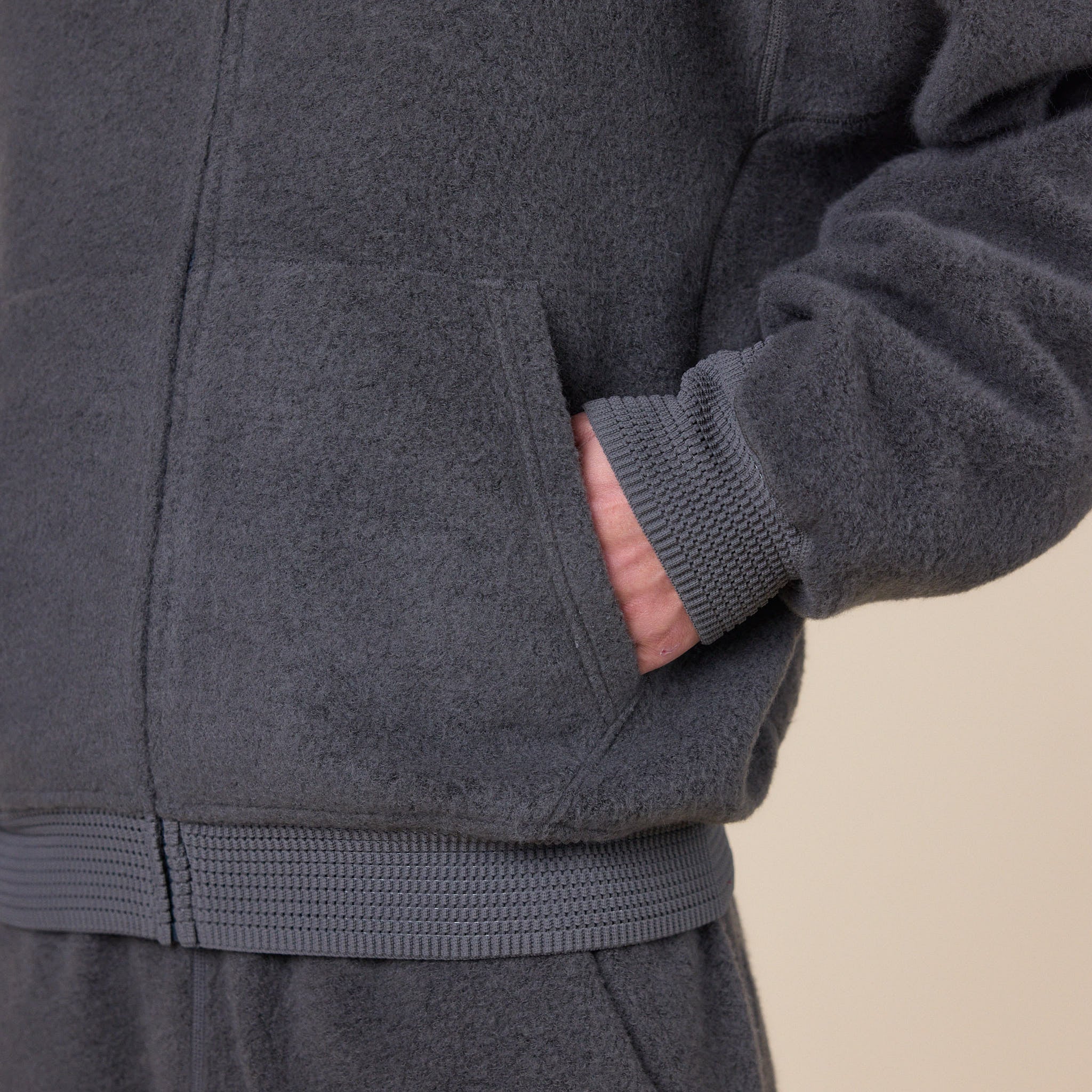 Goldwin 0 - Wool Fleece Hoodie - Dark Lava