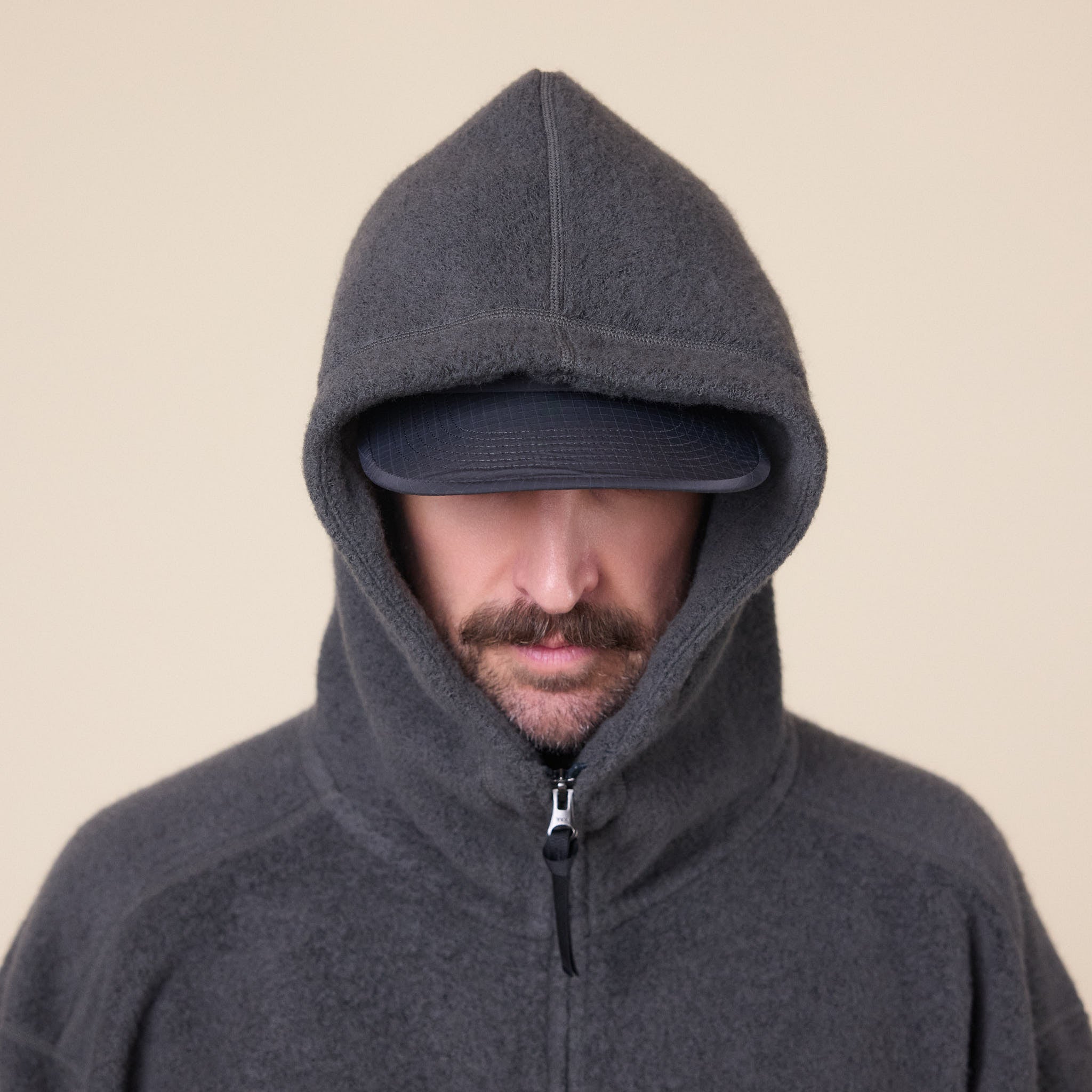 Goldwin 0 - Wool Fleece Hoodie - Dark Lava