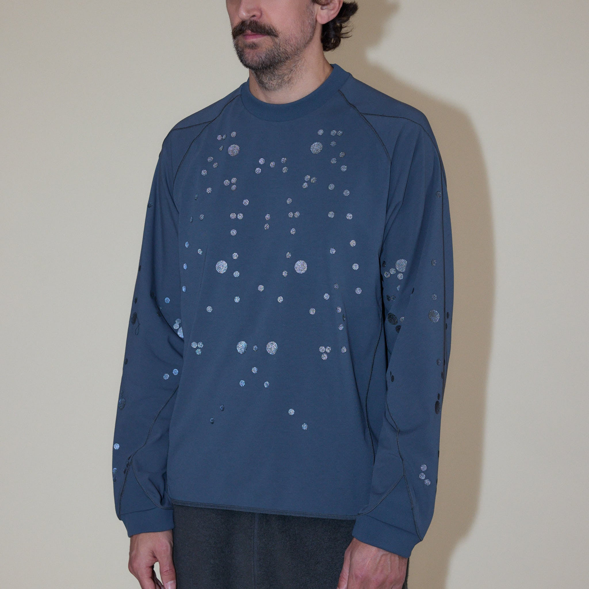 Goldwin 0 - Graphic L/S T-Shirt - Deep Charcoal