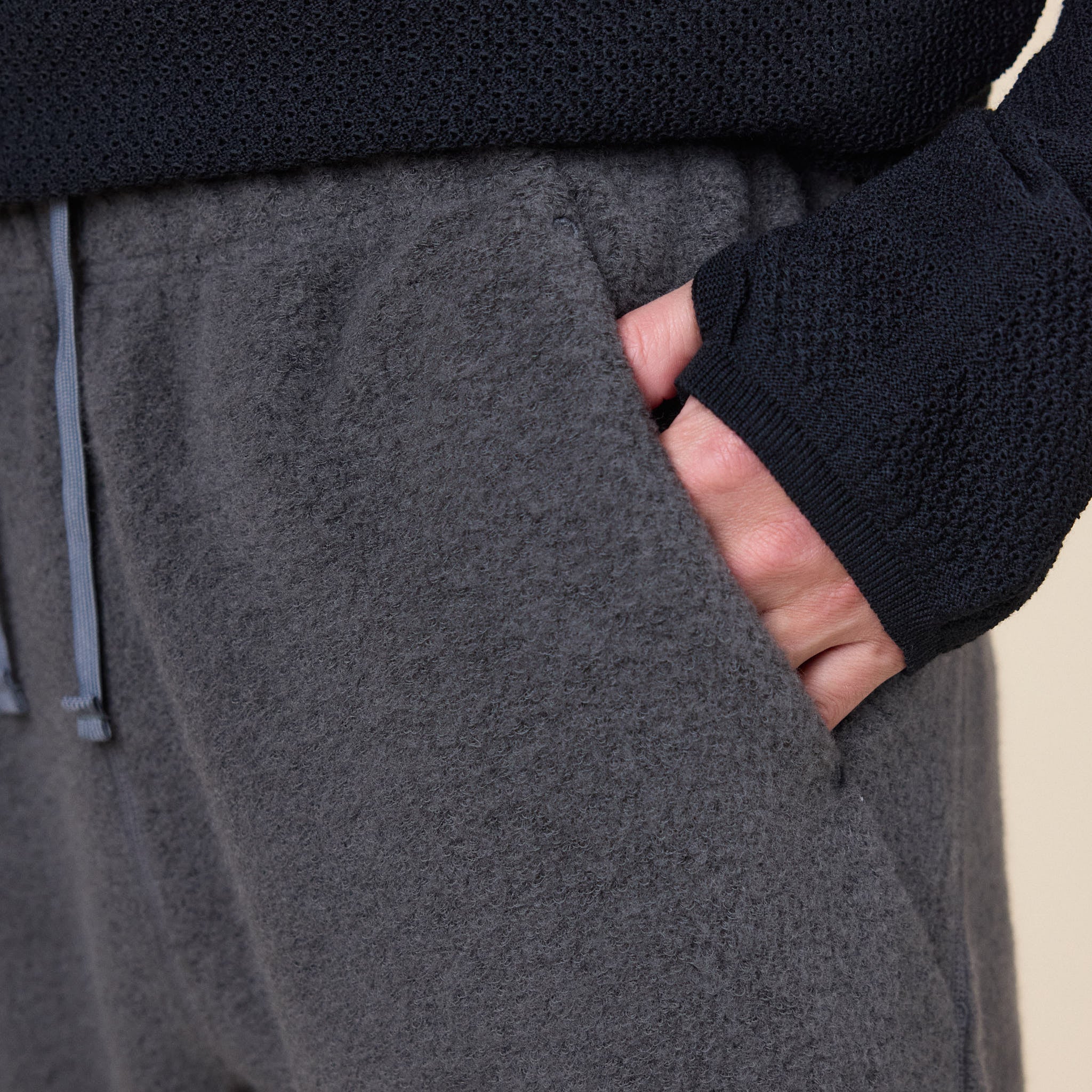 Goldwin 0 - Wool Fleece Joggers - Dark Lava