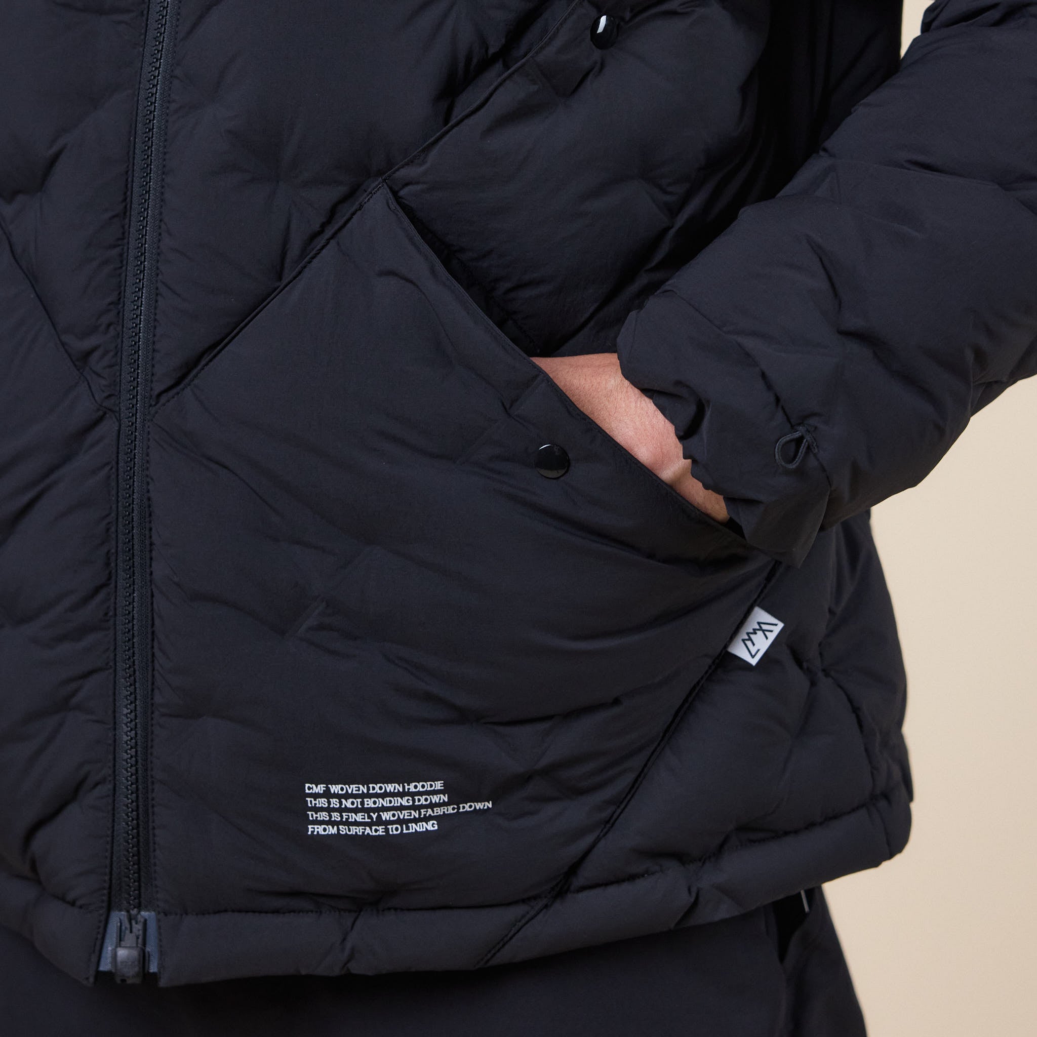 CMF Comfy Outdoor Garment - CMF Woven Down Hoodie Jacket - Black