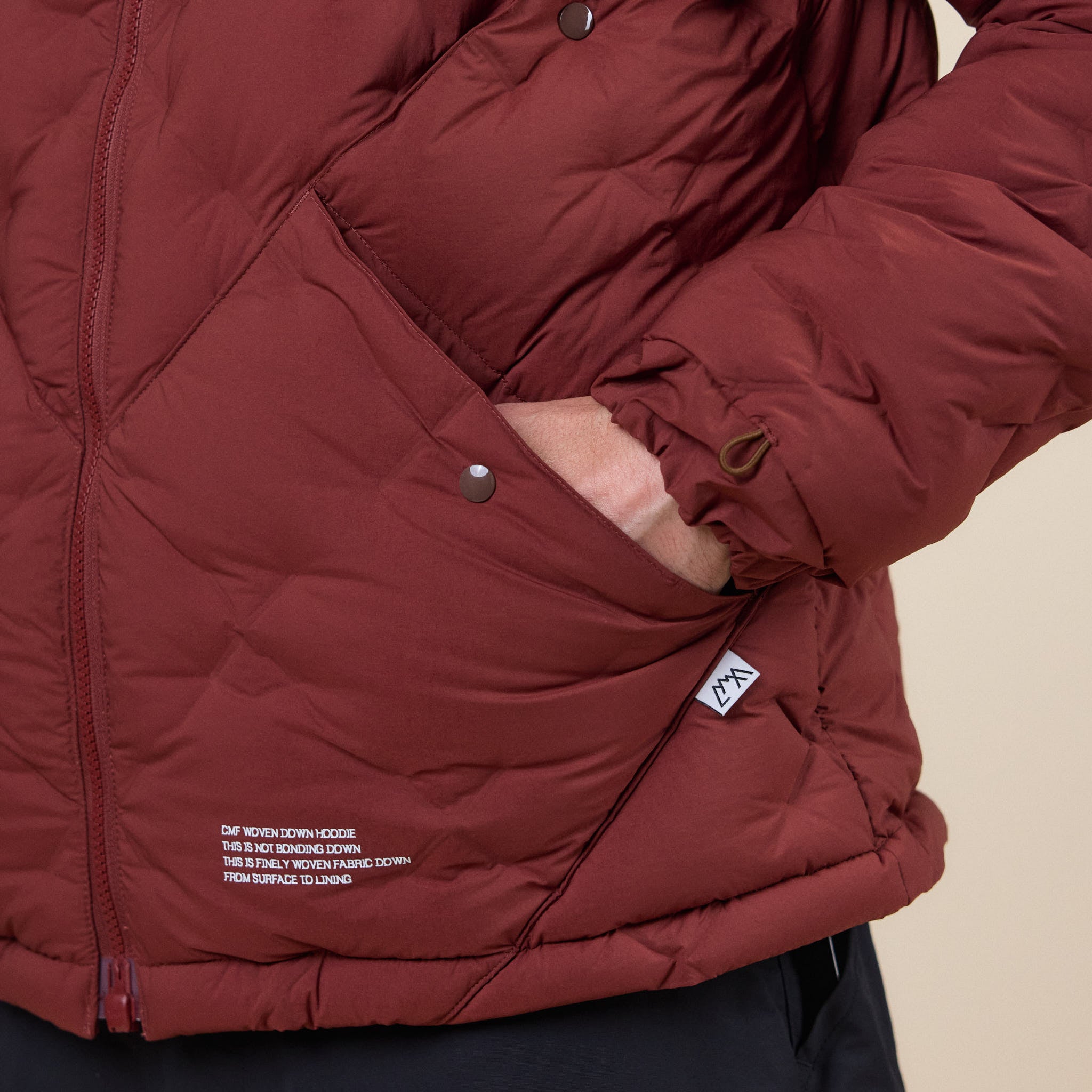 CMF Comfy Outdoor Garment - CMF Woven Down Hoodie Jacket - Mocha