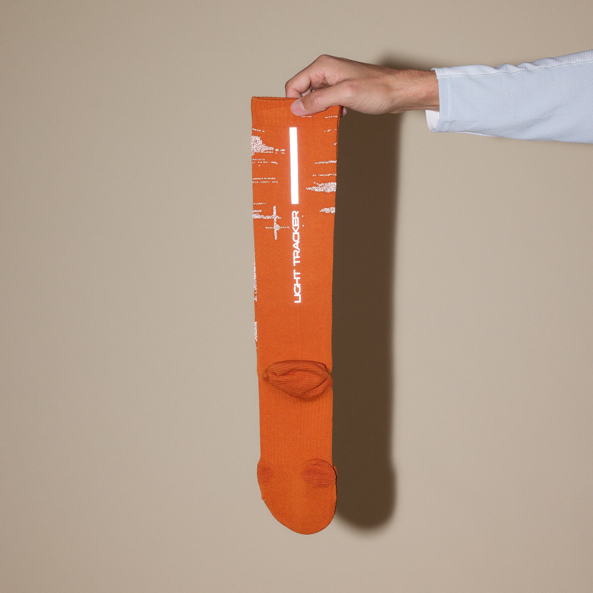 NINEpointNINE x LI-NING - Light Tracker Reflective Long Socks - Orange