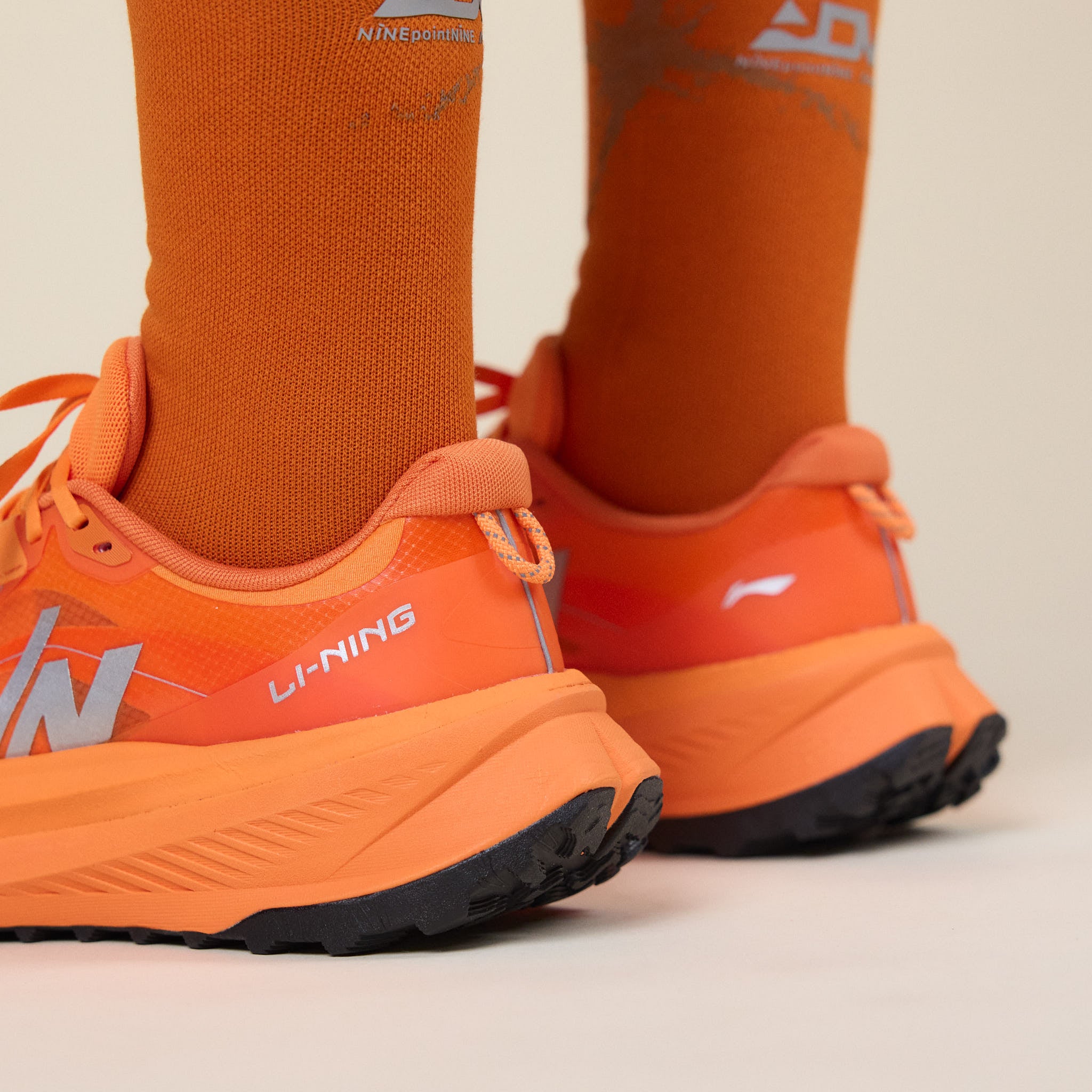 NINEpointNINE x LI-NING - Light Tracker Duli 2 Trail Trainer - Orange