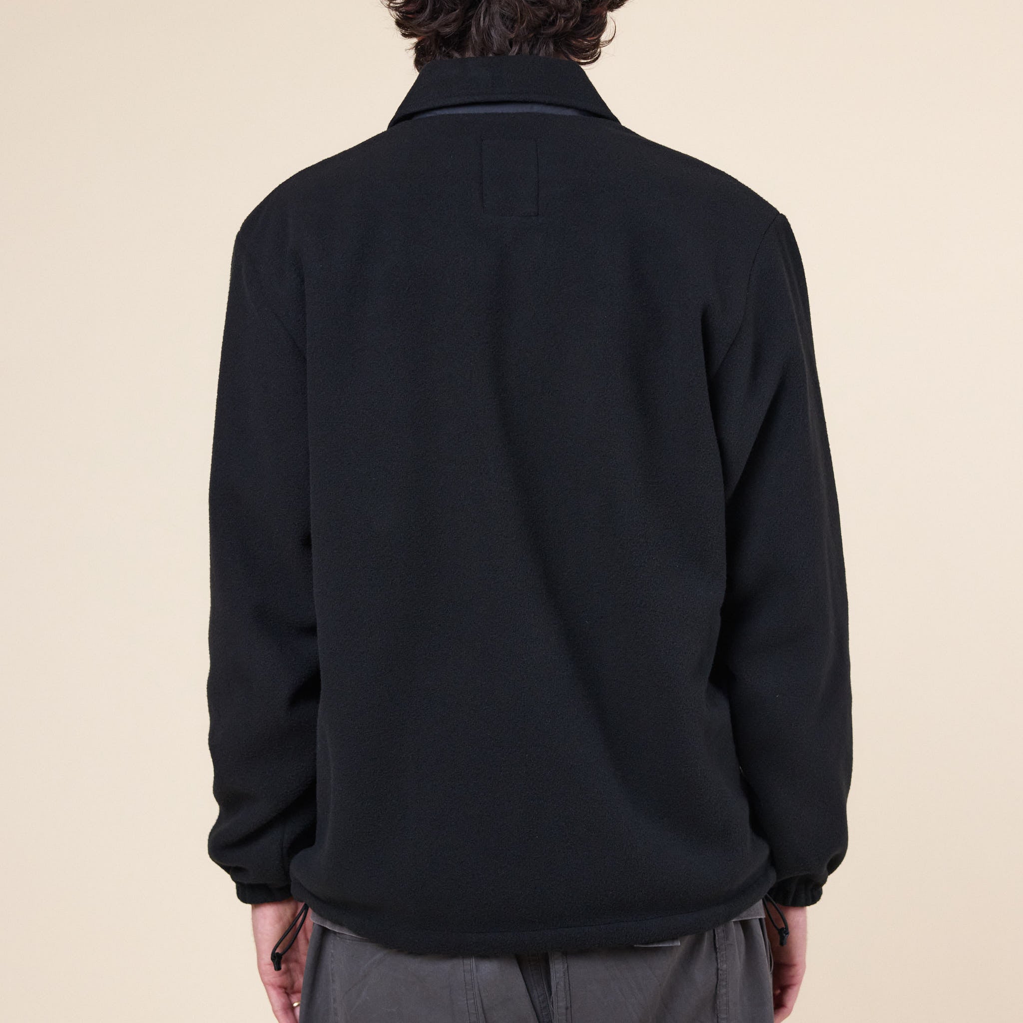 GR10K - Polartec Collared Reversible Fleece Jacket - Black