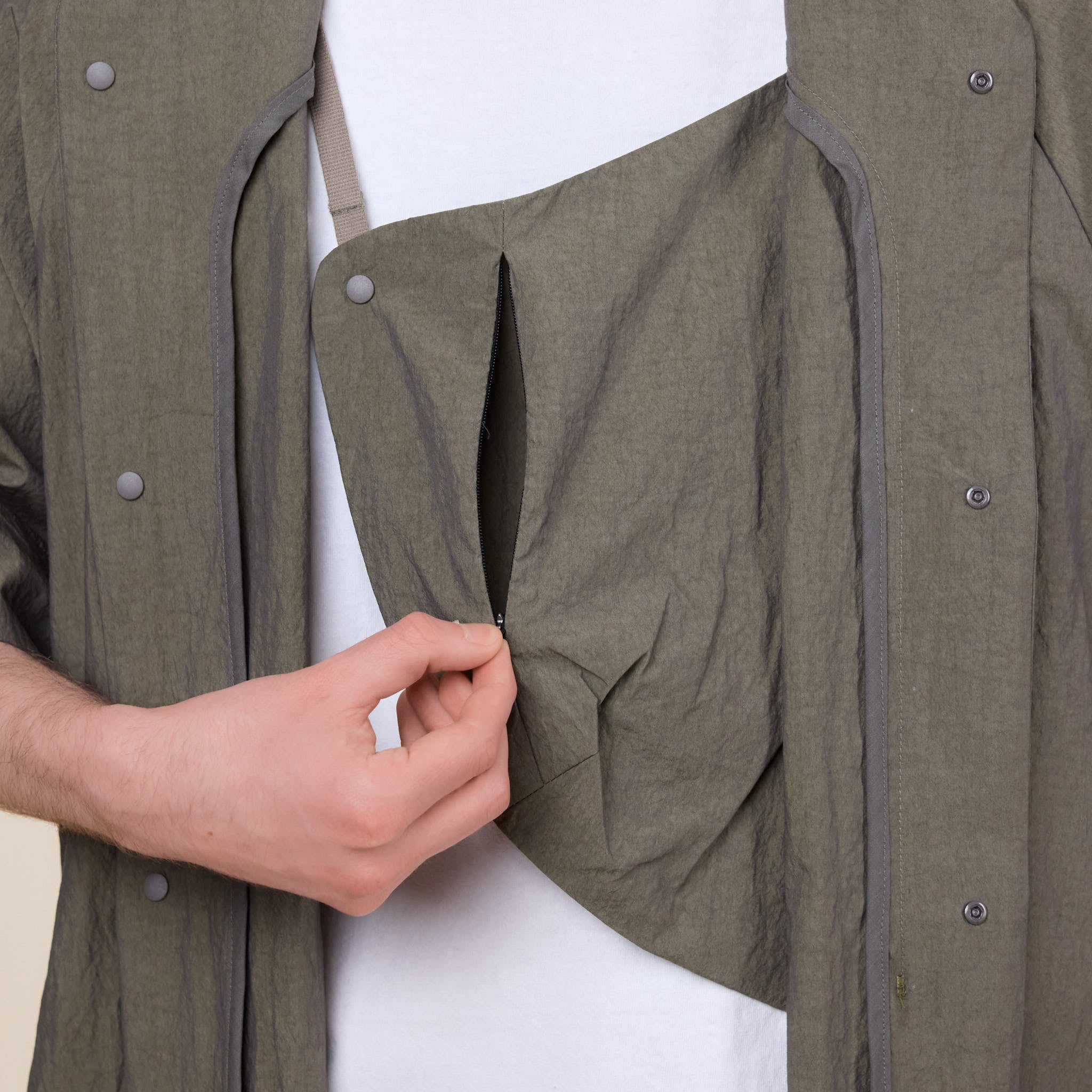 CCP - SS-NB103 Chest Pocket Shirt - Charcoal (Green)