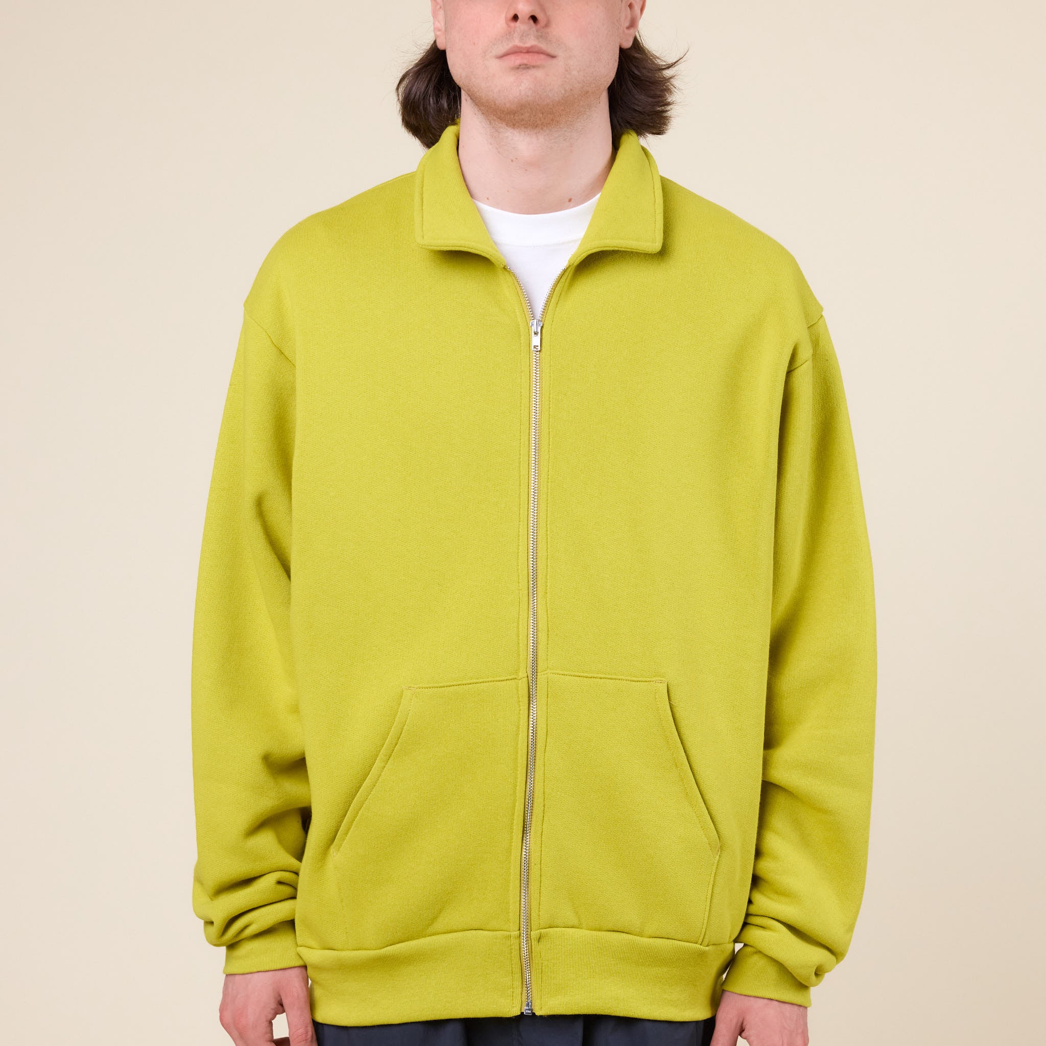 Cease - Collar Zip Sweatshirt - Moss