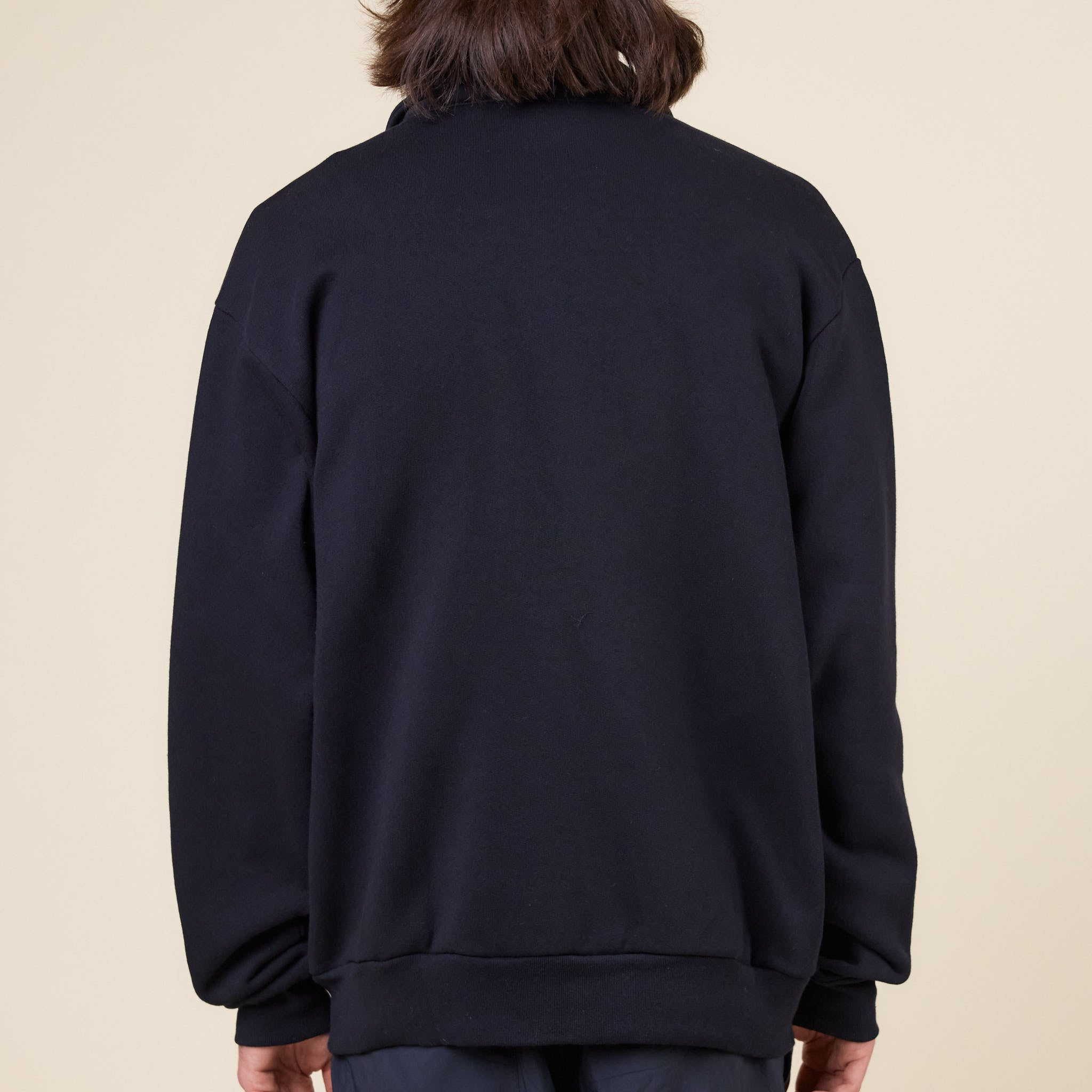 Cease - Collar Zip Sweatshirt - Black