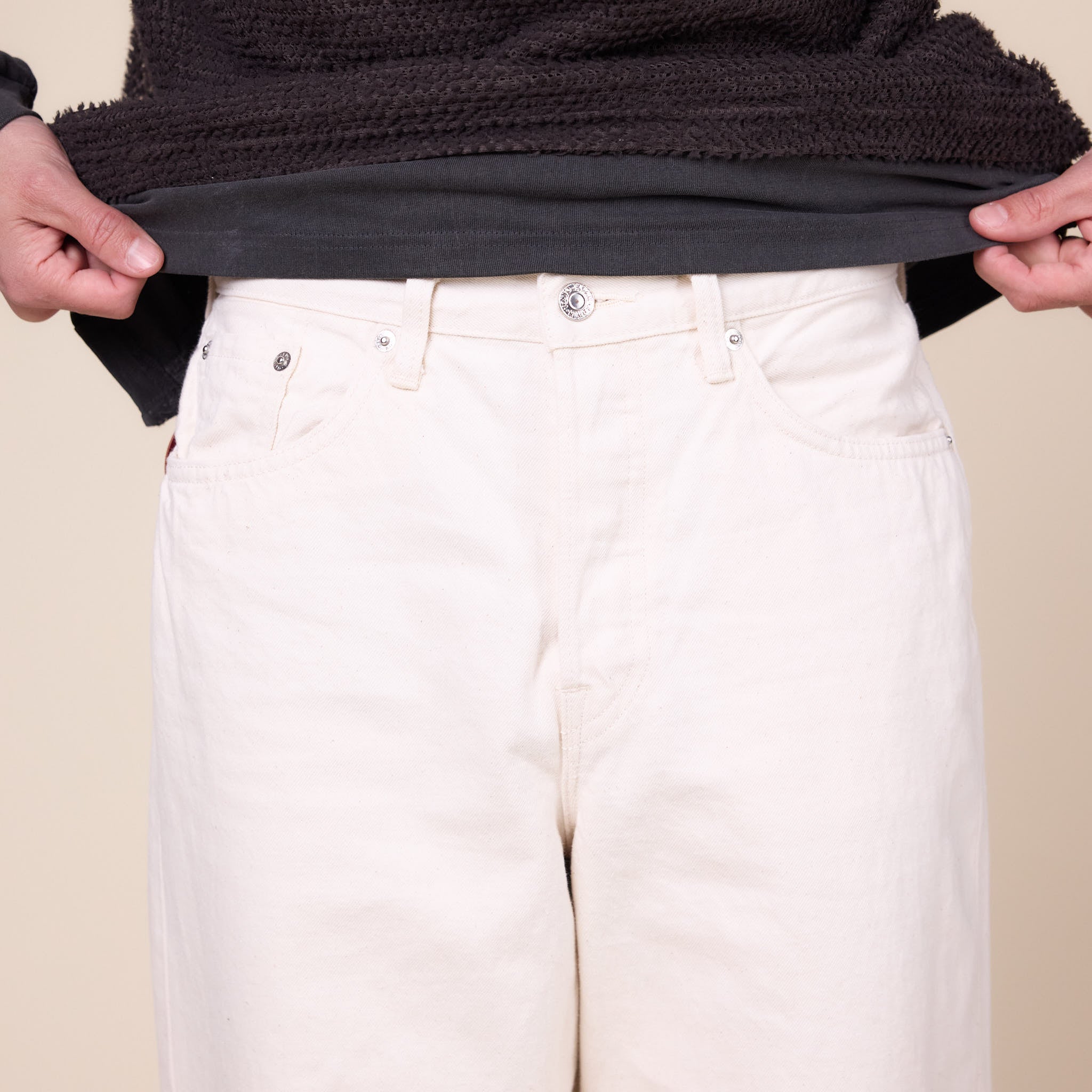 Edwin Jeans - Made in Japan Wide Pant - Ecru Natural Rinse