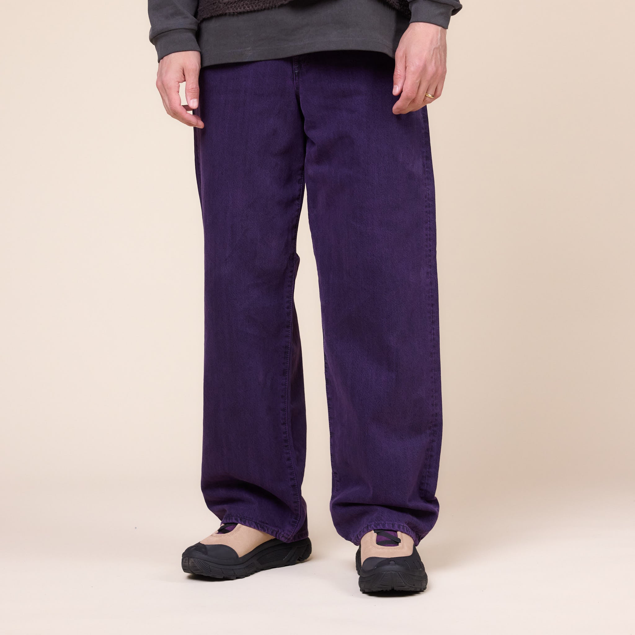 Edwin Jeans - Made in Japan Wide Pant - Black Purple Overdye