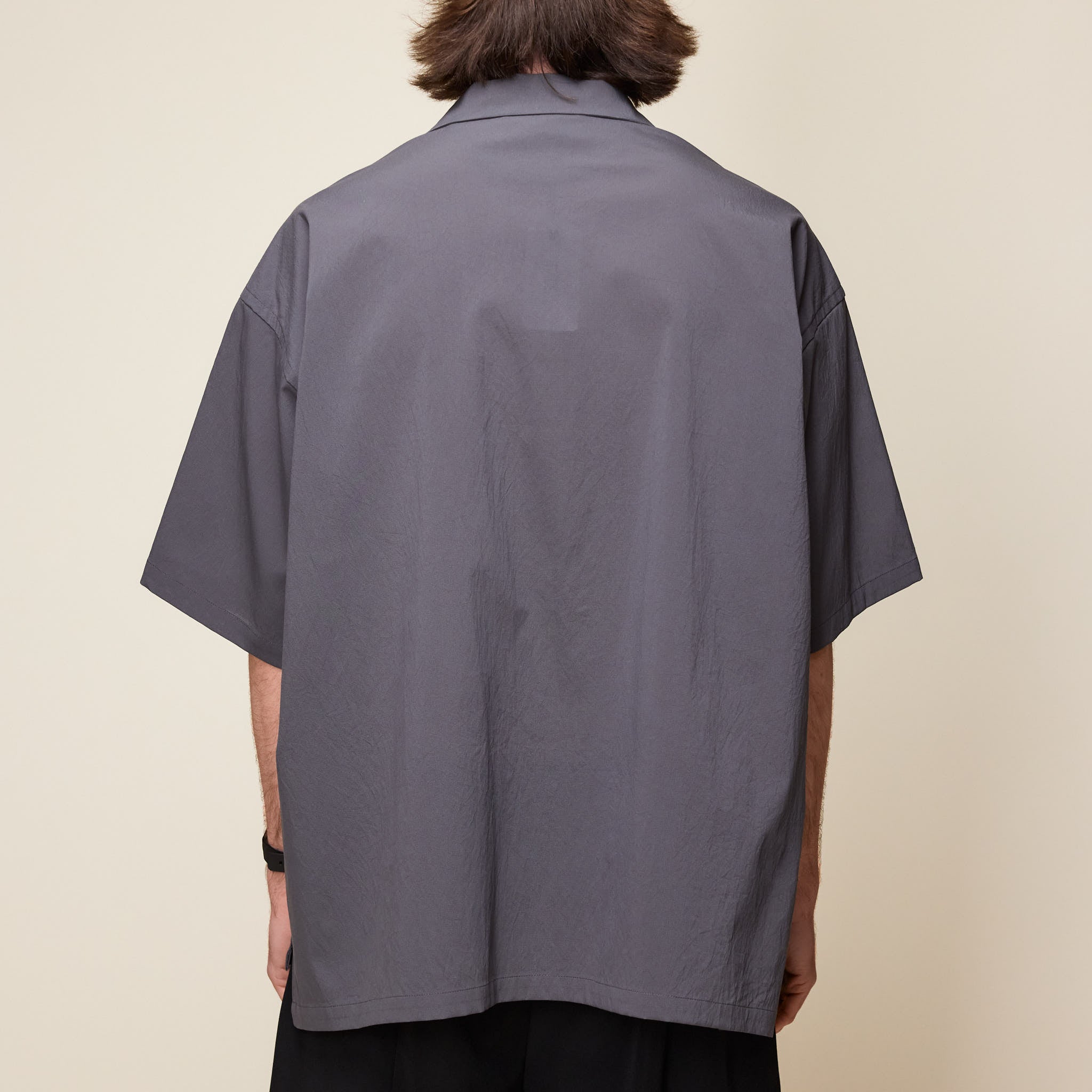F/CE - Dot Air Open Collar Shirt - Grey FPA022251U0004