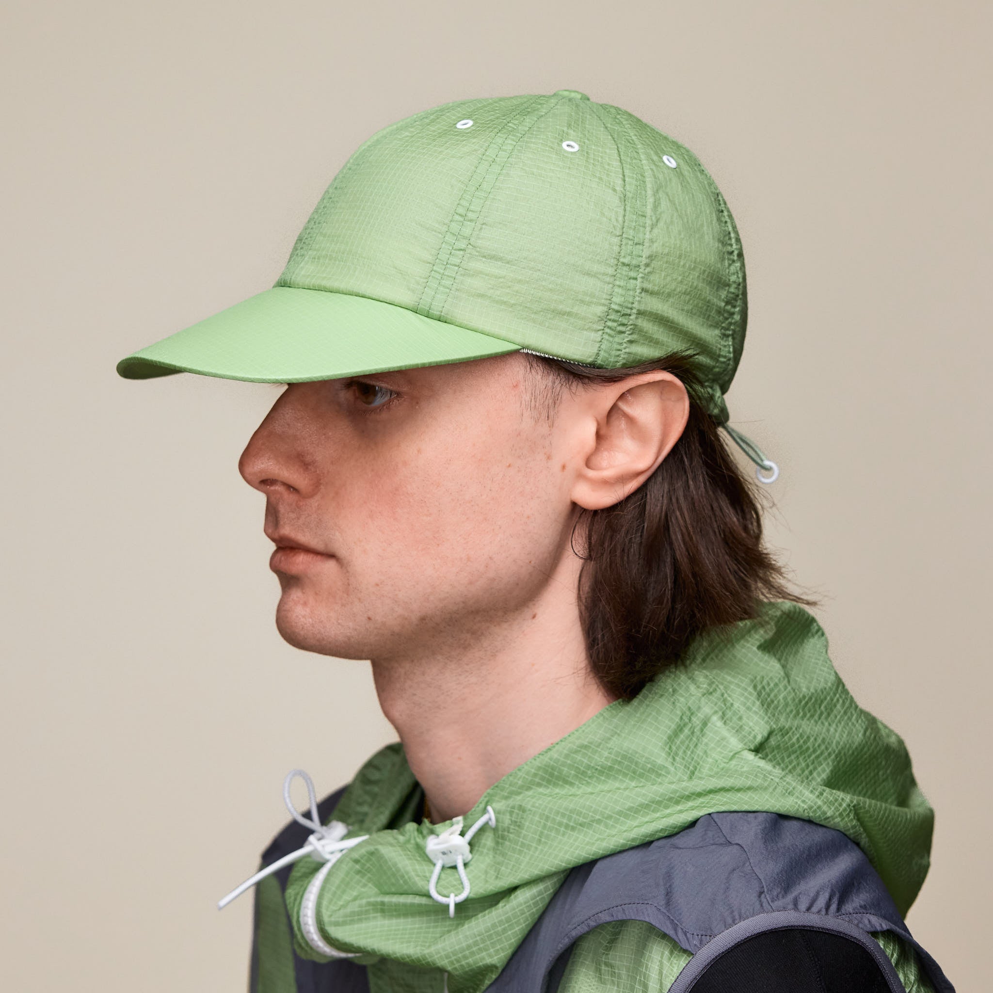 F/CE - High Strength Grid 8 Panel Cap - Mint Green