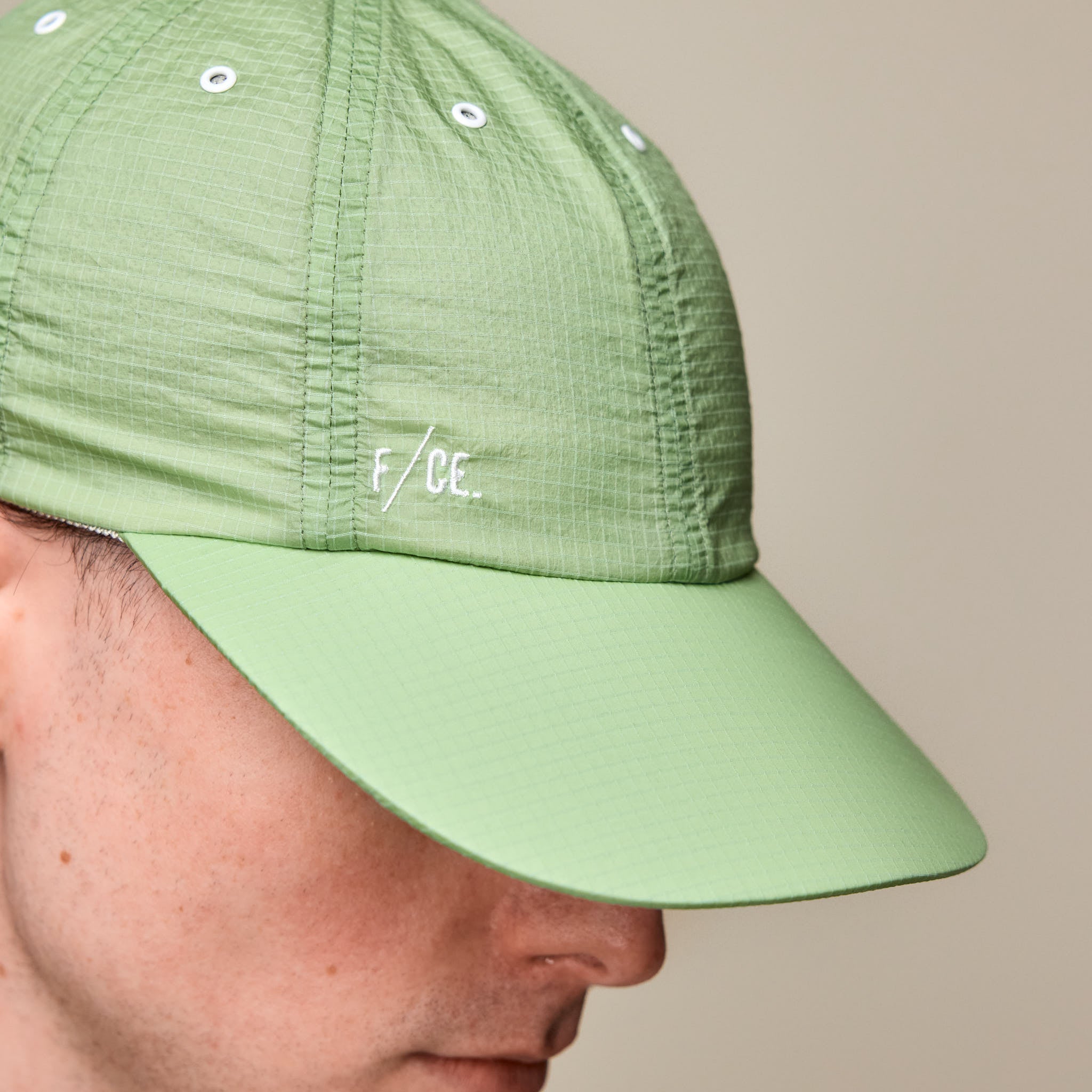 F/CE - High Strength Grid 8 Panel Cap - Mint Green