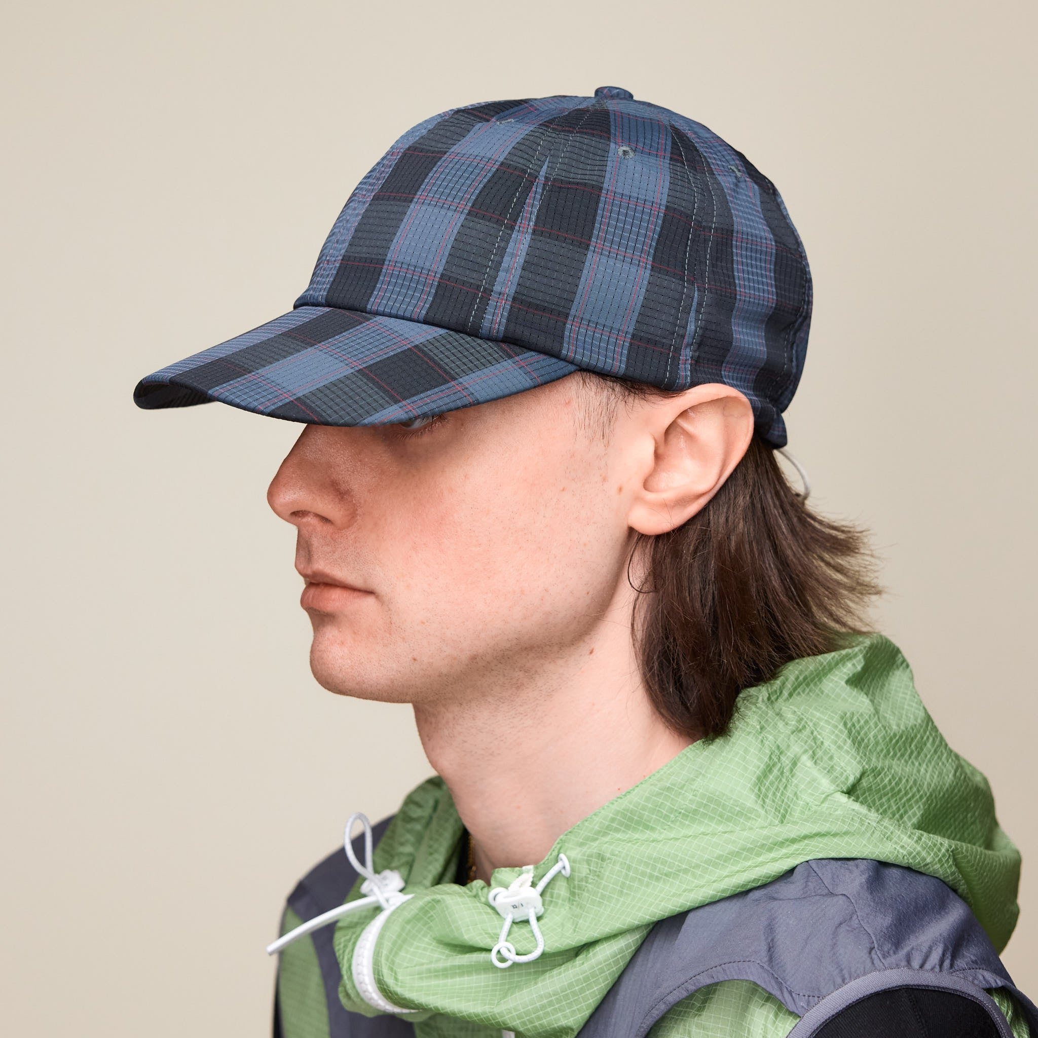 F/CE - Dot Air 8 Panel Cap - Charcoal Check