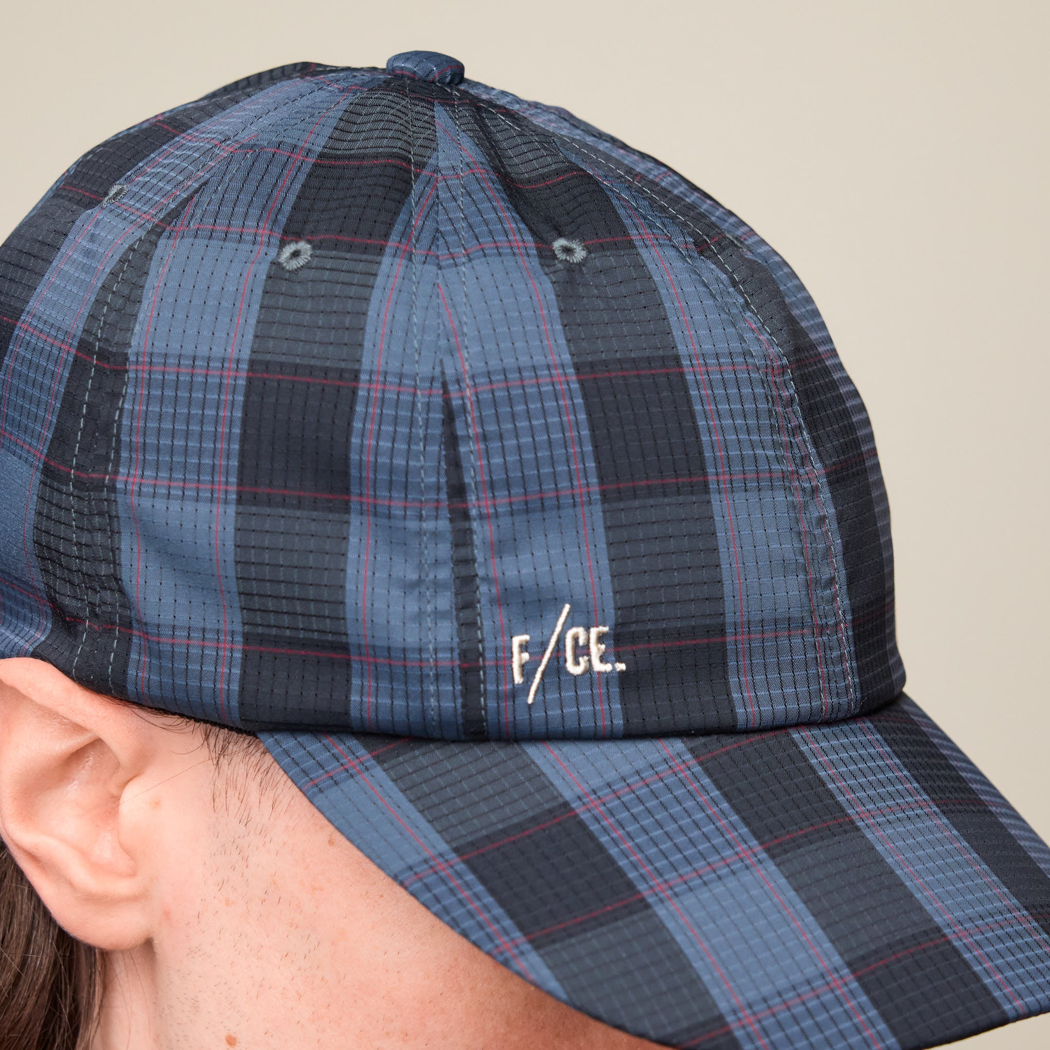 F/CE - Dot Air 8 Panel Cap - Charcoal Check