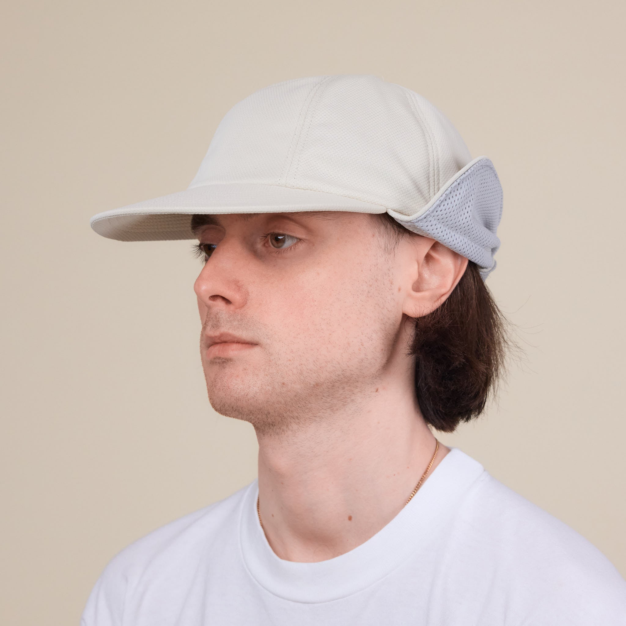 Found Feather - 6 Panel Lily Pad Cap - Beige