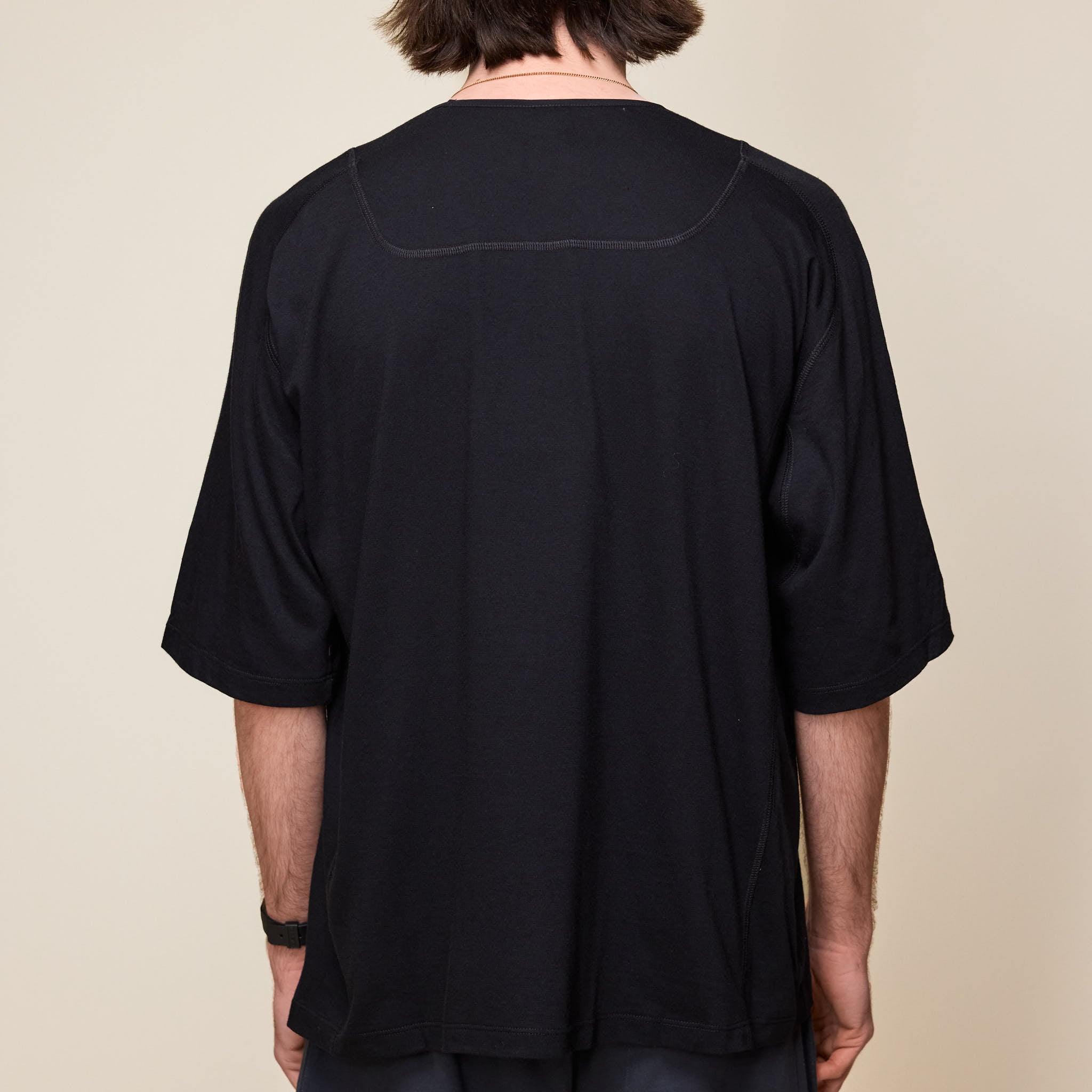GR10K - Light Interlock Short Sleeve T-Shirt - Black BG822128CO-01-S