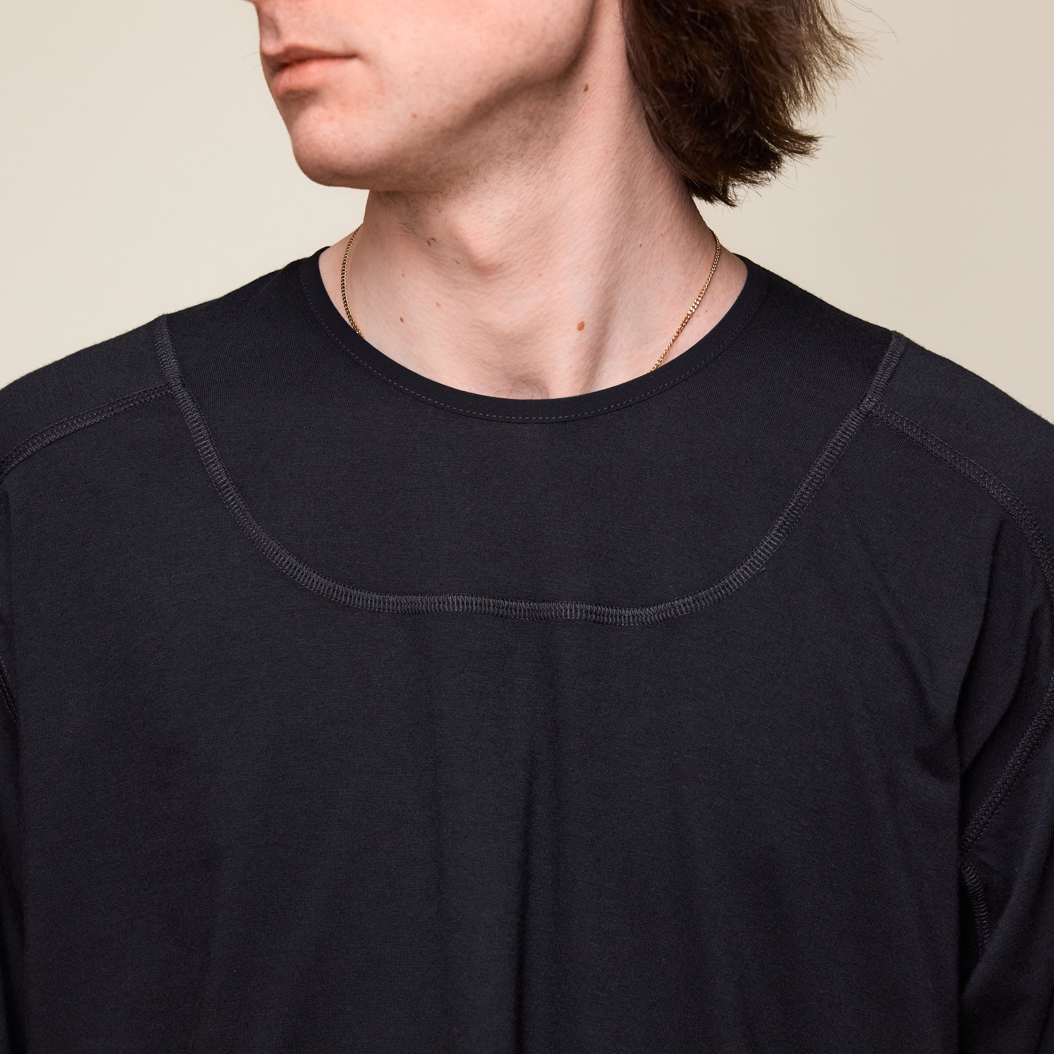 GR10K - Light Interlock Short Sleeve T-Shirt - Black BG822128CO-01-S