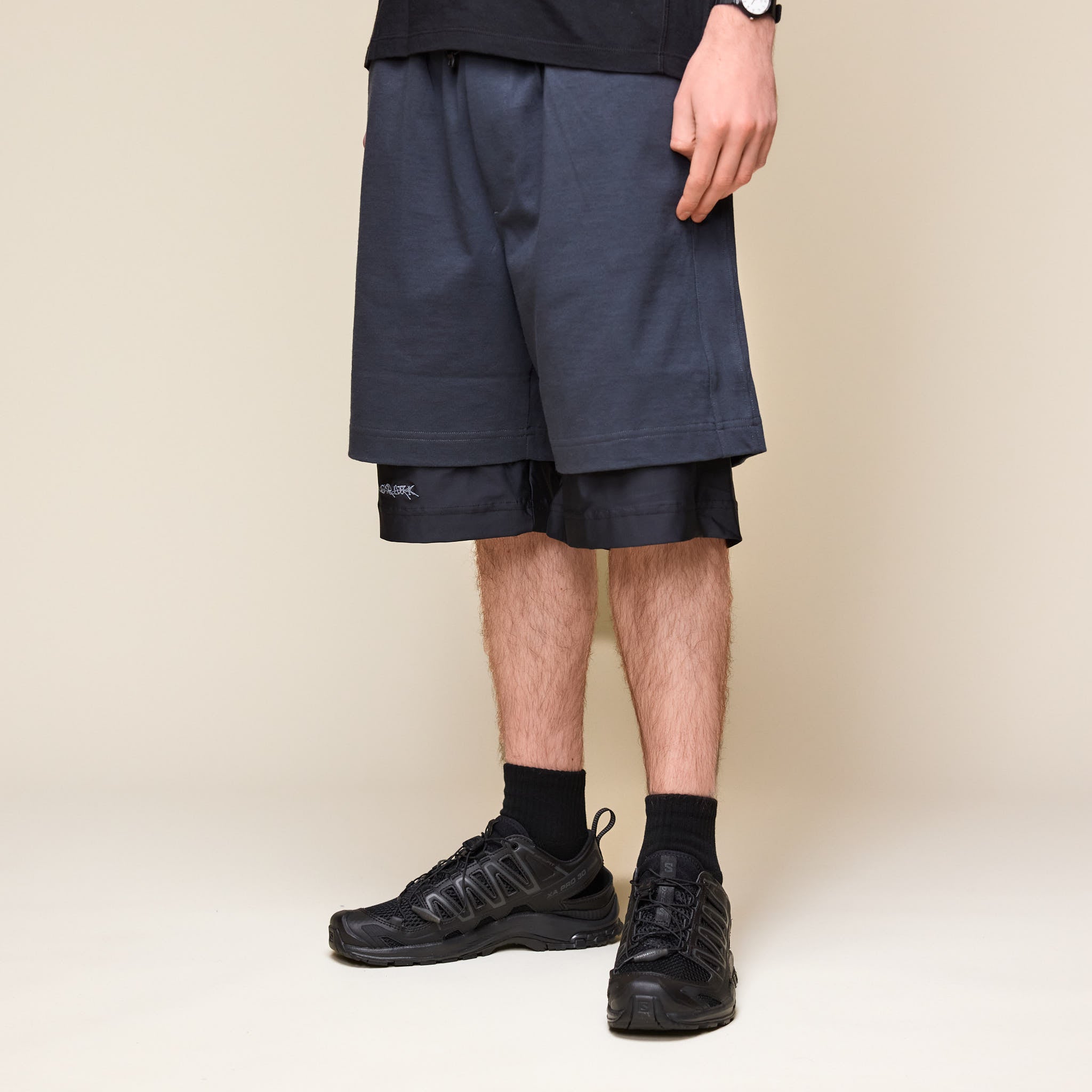 GR10K - Double Layer Utility Shorts - Charcoal BG812116EH-31-S