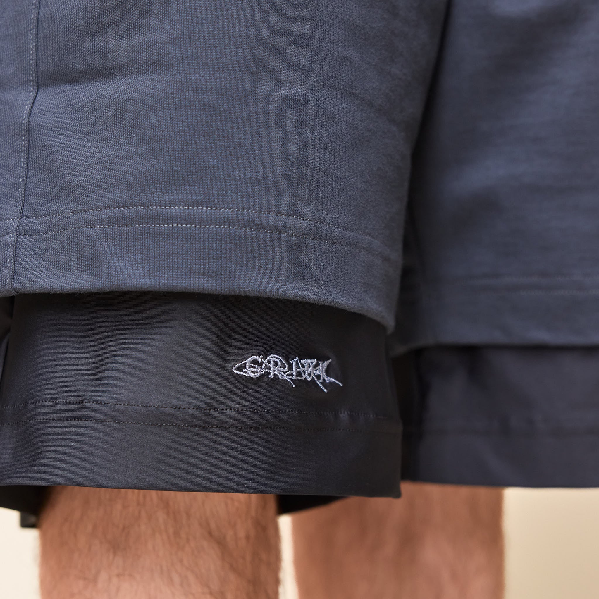 GR10K - Double Layer Utility Shorts - Charcoal BG812116EH-31-S