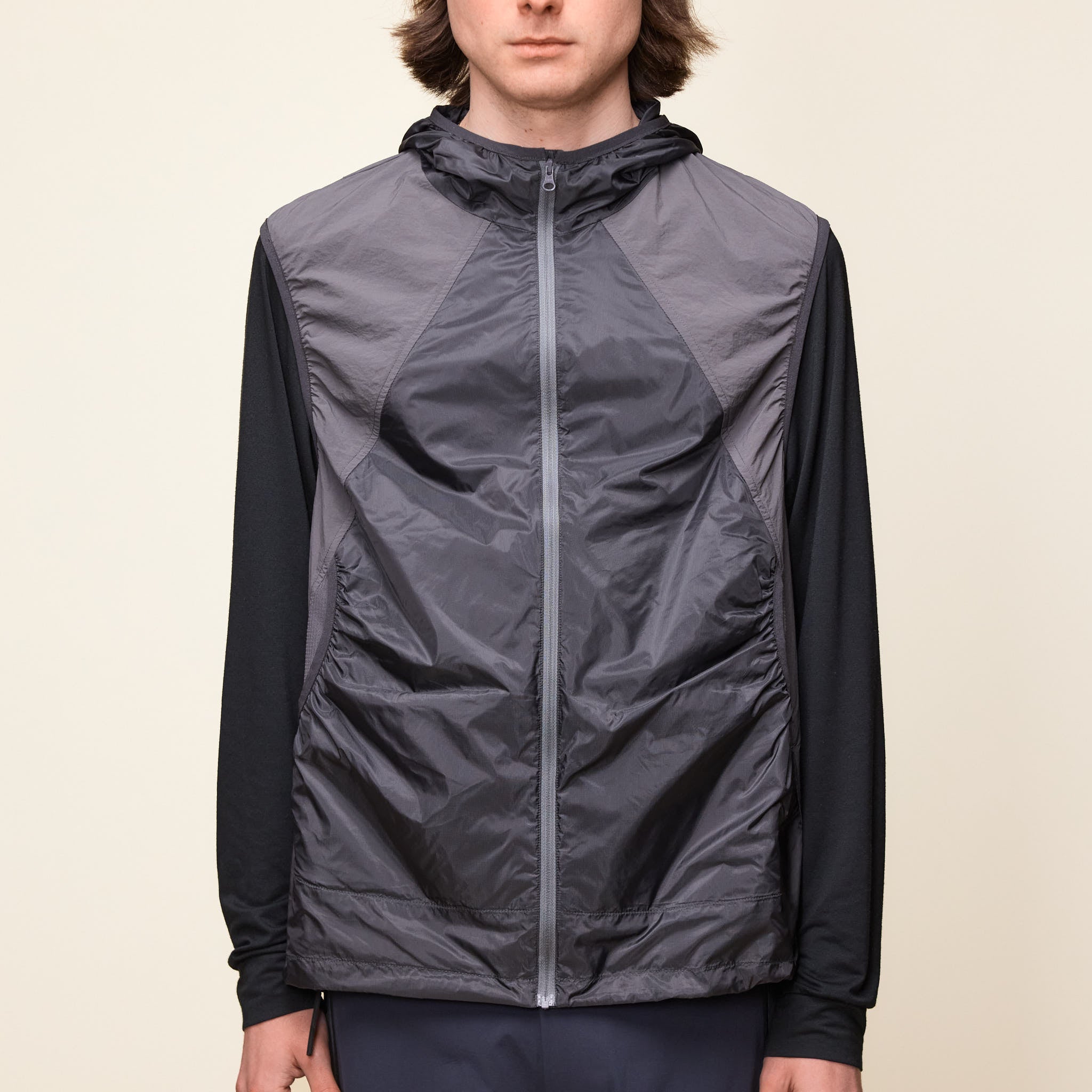 Hiking Patrol - Light Technical Vest Jacket - Dark Grey
