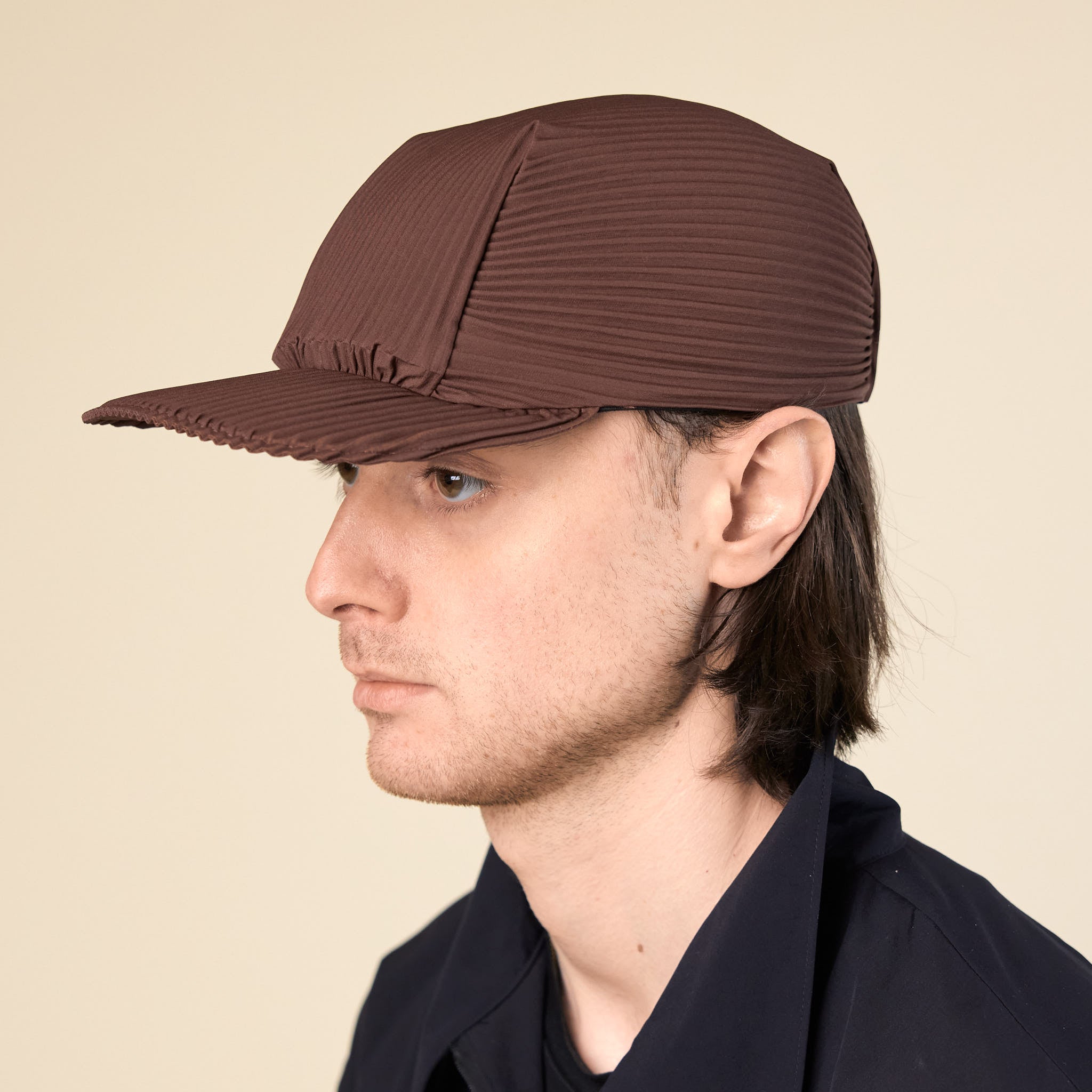 Homme Plissé Issey Miyake - Pleats Cap - Chocolate Brown