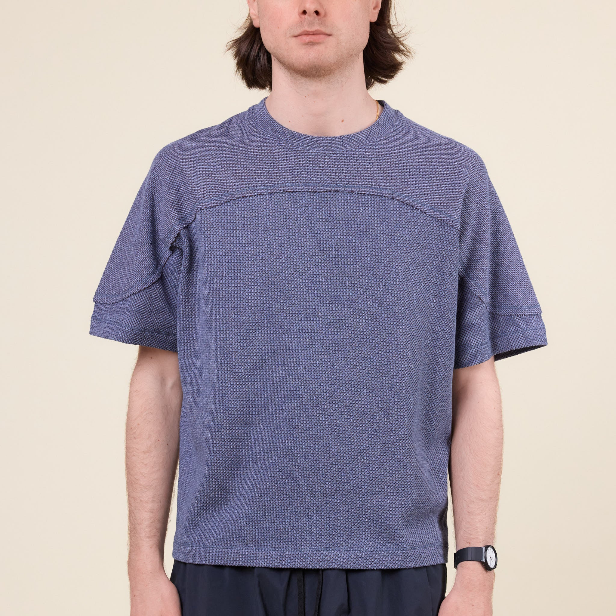 J.L-A.L - Crater Short Sleeve T-Shirt - Azure