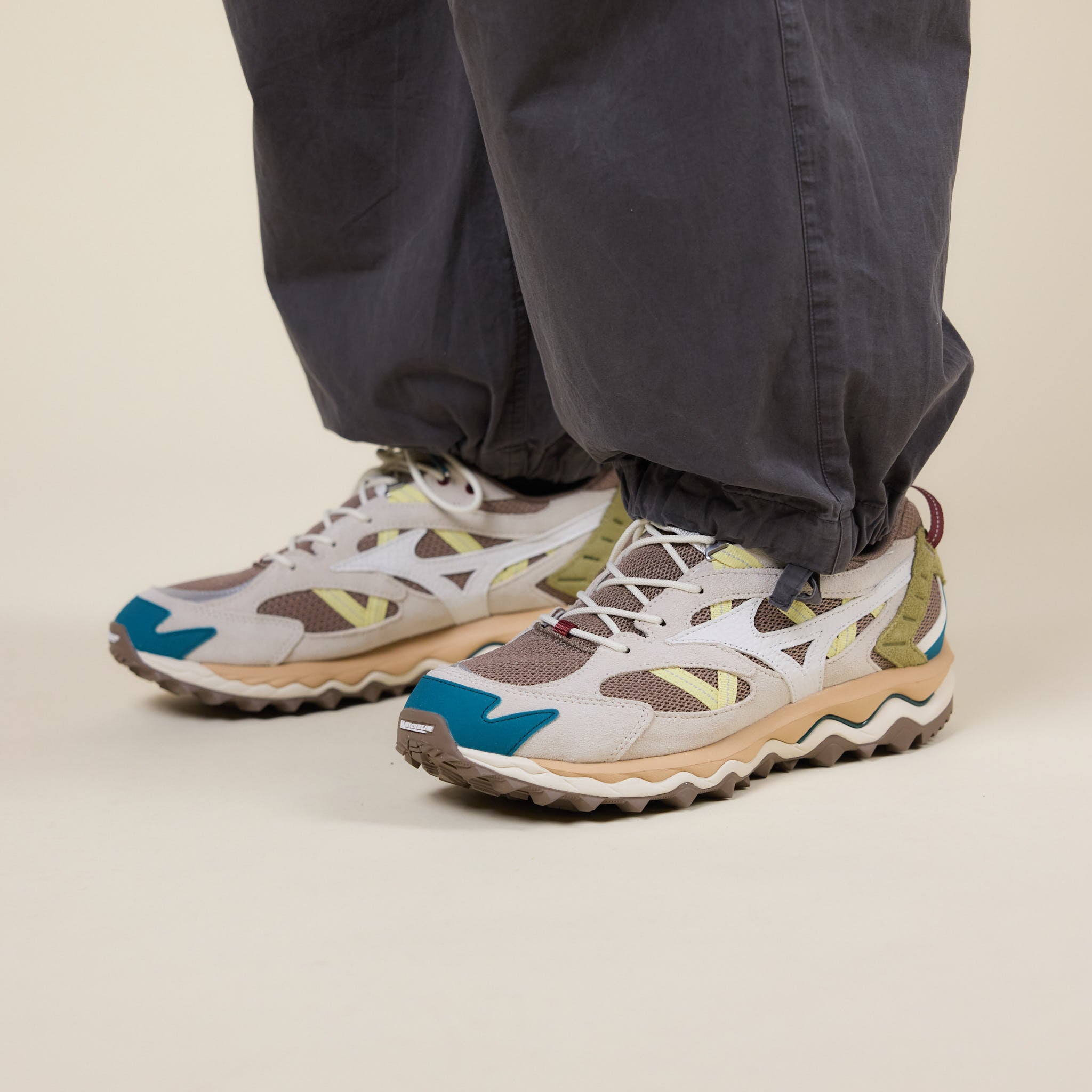 Mizuno - Wave Mujin TL - Fossil / Snow White / Summer Sand