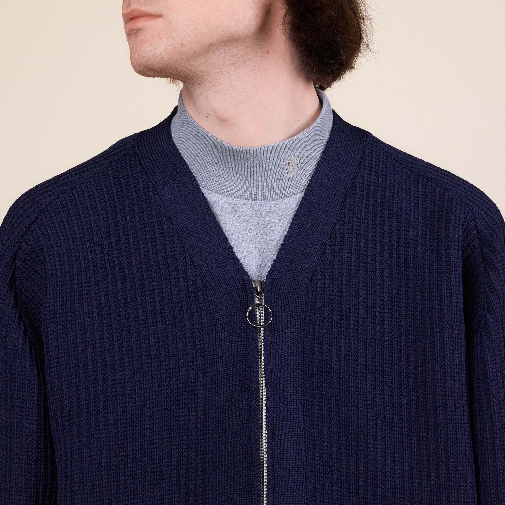 Nanamica - 5G Zip Cardigan - Navy