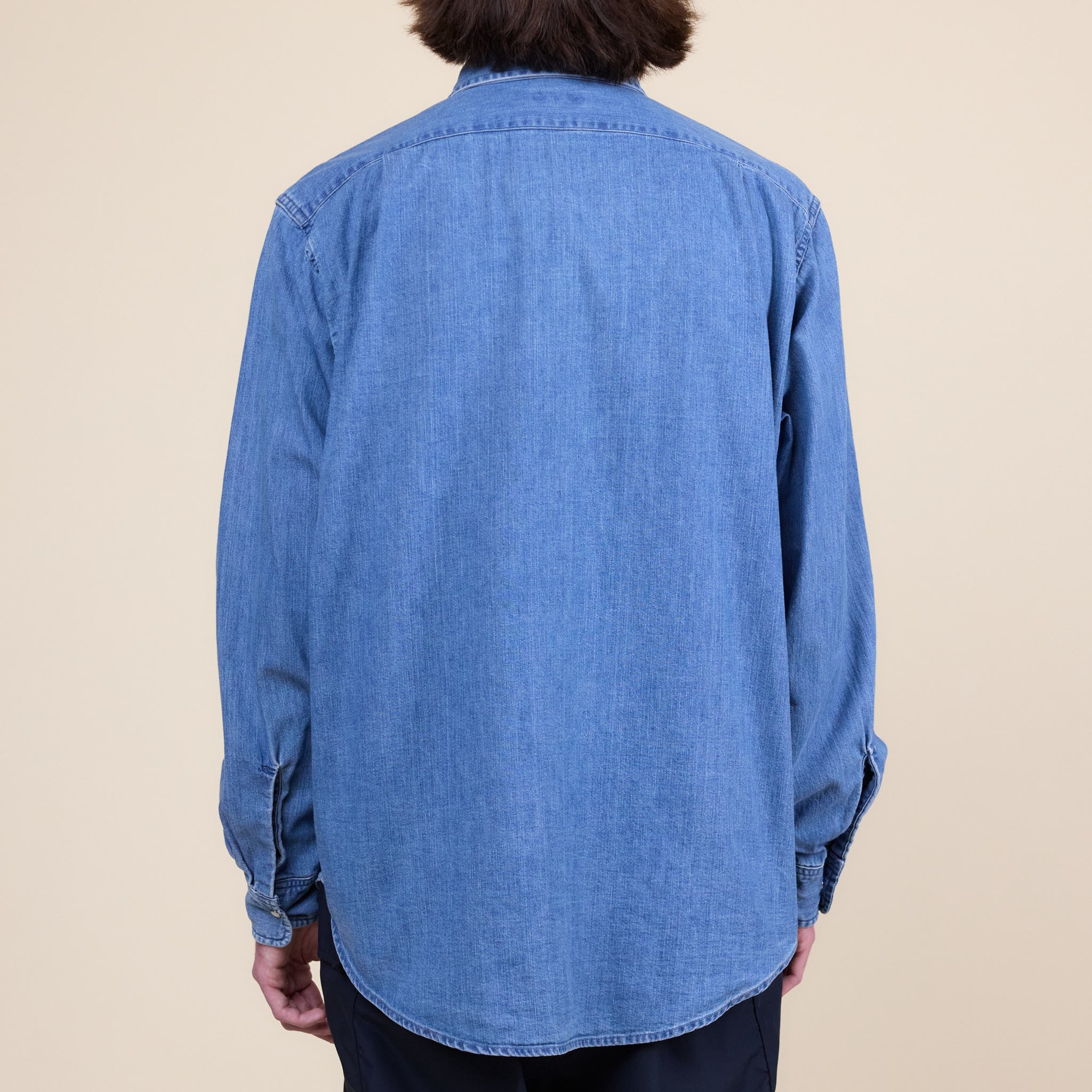 Nanamica - Regular Collar Light Denim Shirt - Indigo