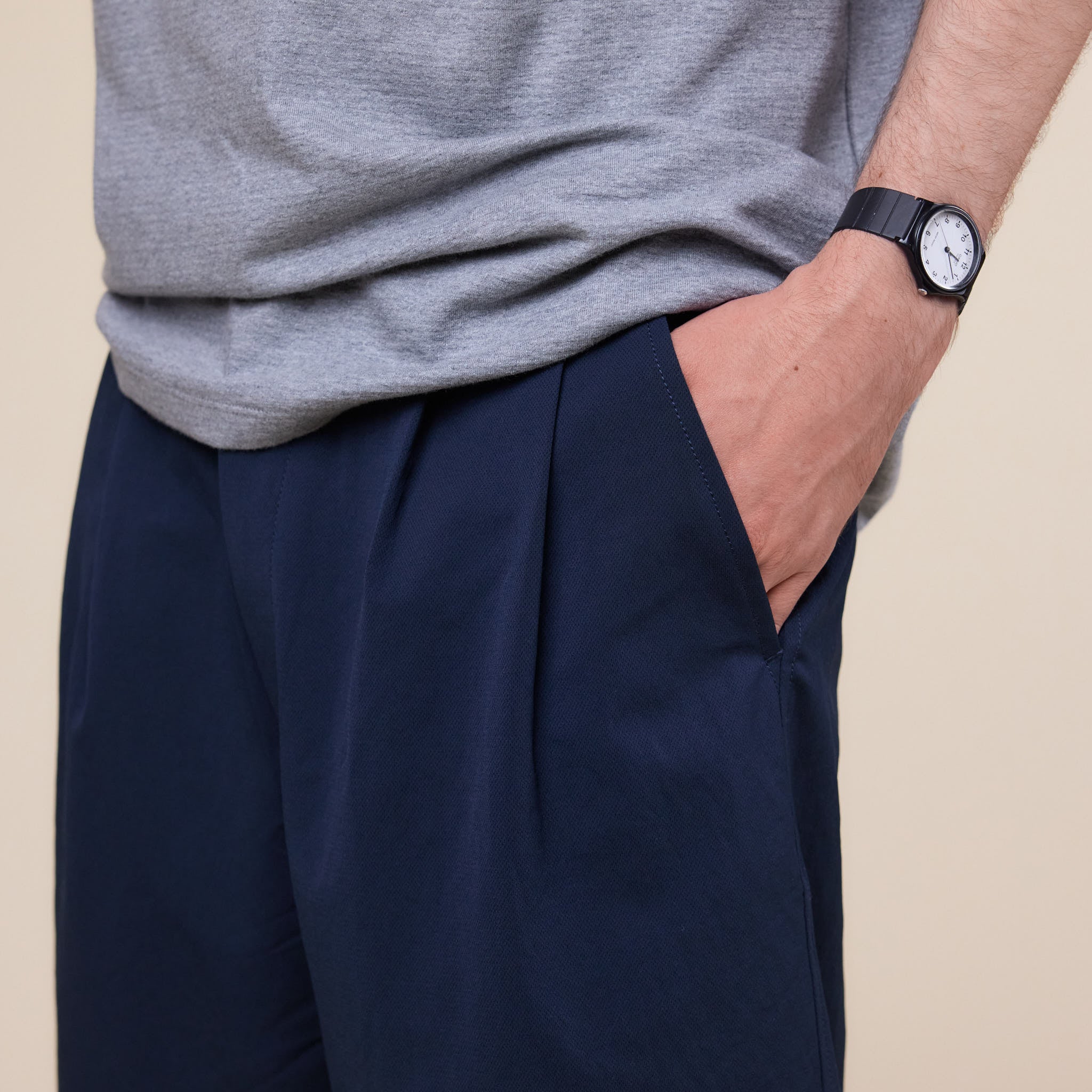 Nanamica - Alphadry Double Pleats Shorts - Navy