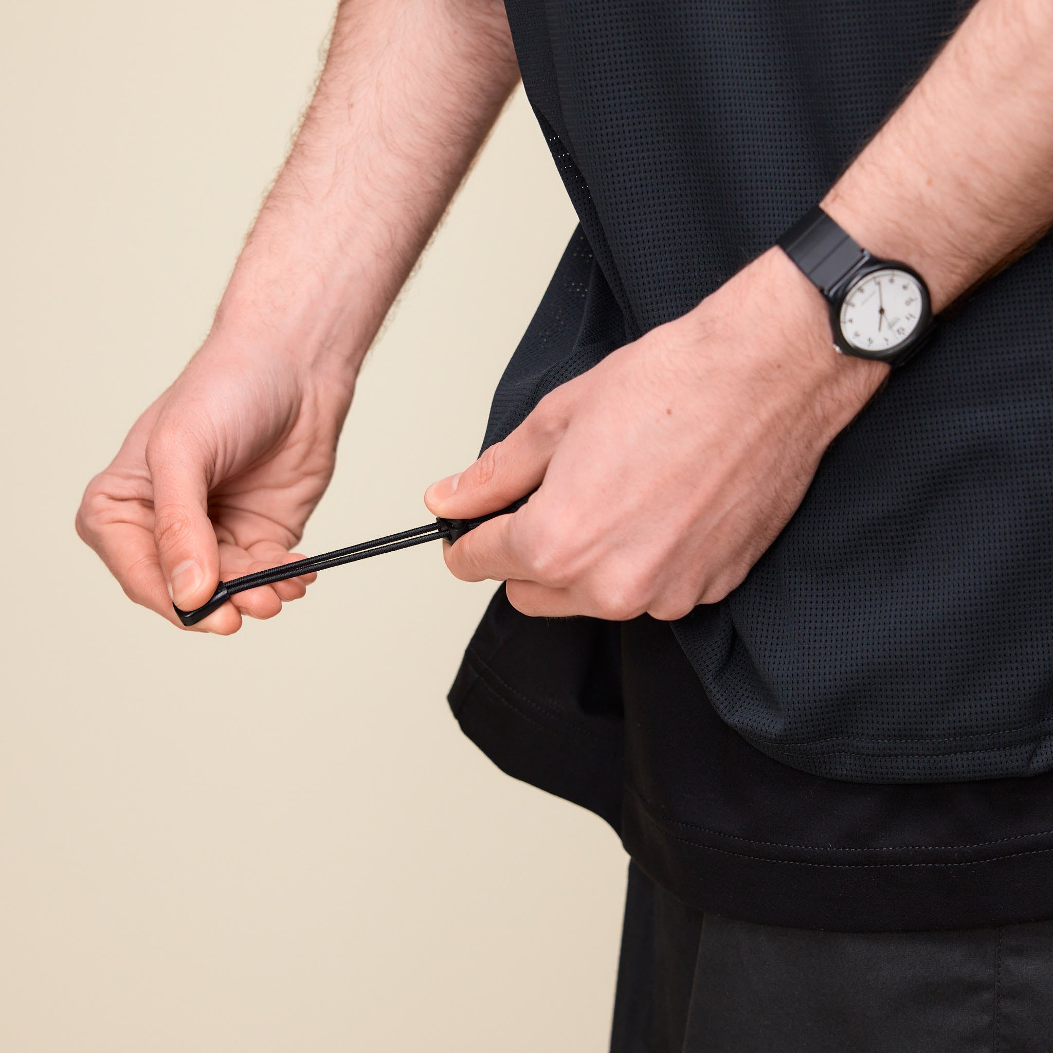 Poliquant - Layered Short Sleeve T-Shirt - Black
