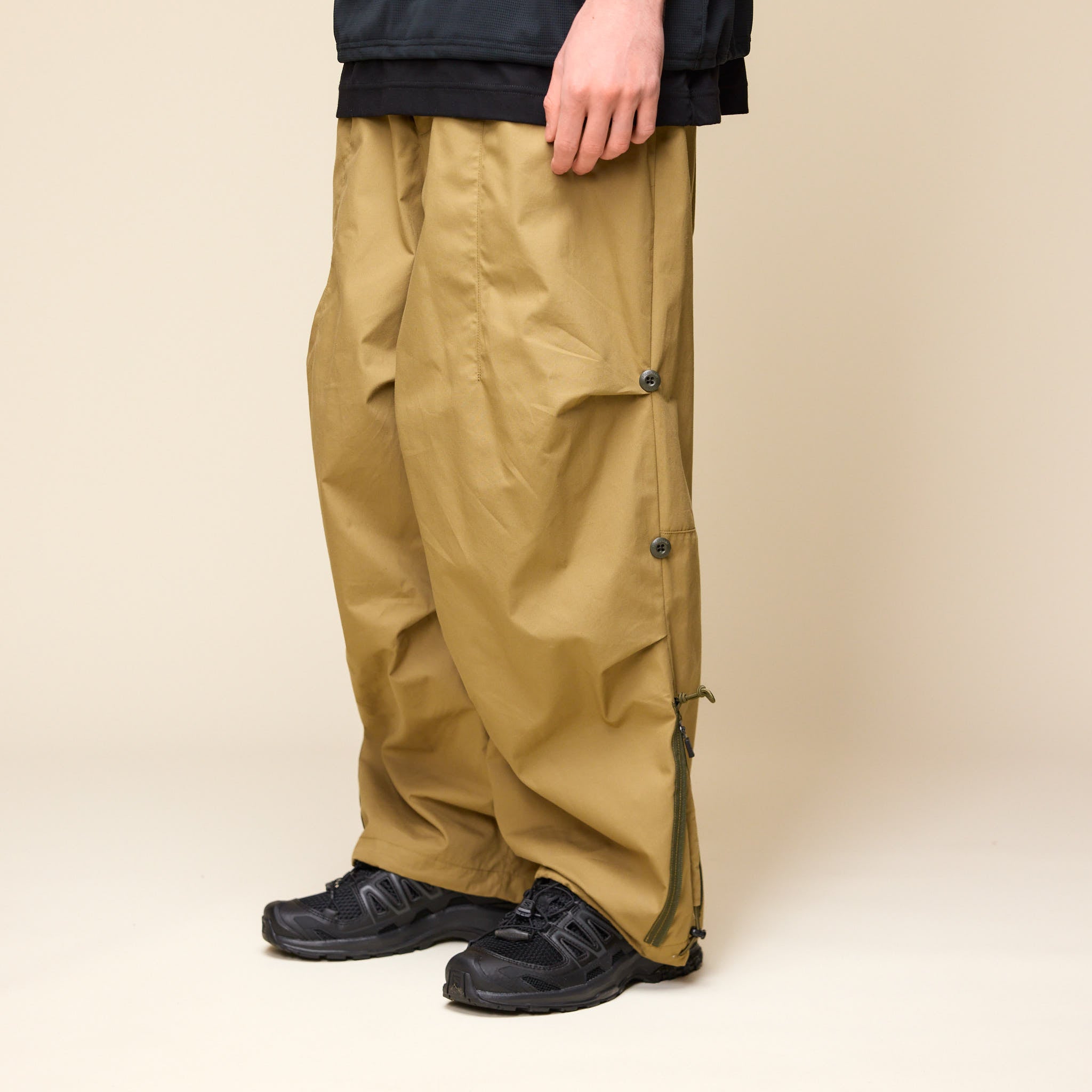 Poliquant - Summer Changing Length Wide Pants - Sand