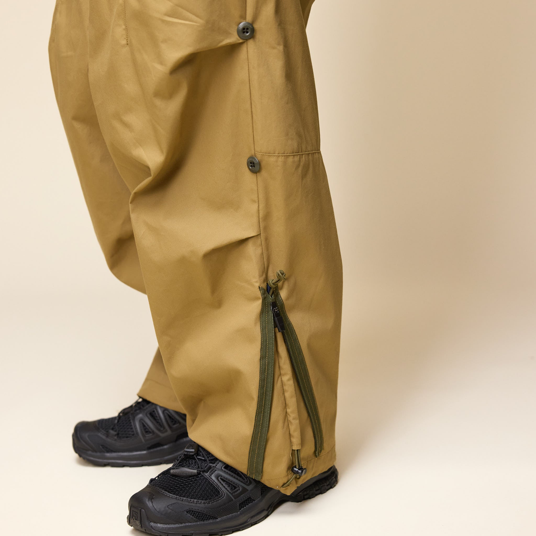 Poliquant - Summer Changing Length Wide Pants - Sand
