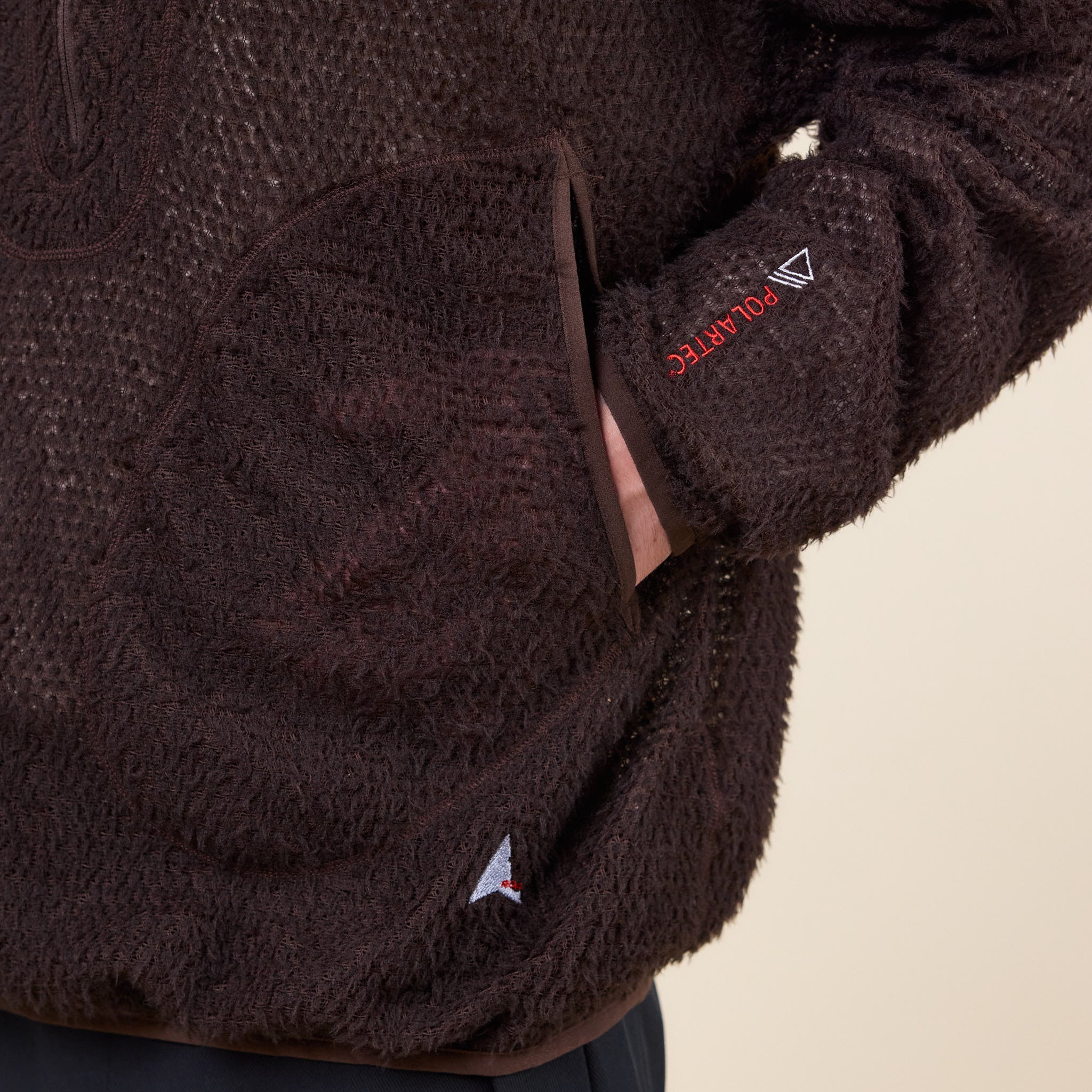 Roa Hiking - Alpha Direct 1/2 Zip Fleece Sweater - Dark Brown