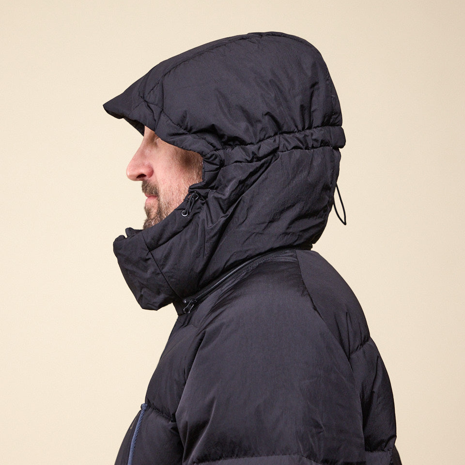San San Gear - Taped Puffer Jacket - Black "SAN SAN gear stockists" "SAN SAN gear uk" "SAN SAN gear USA"
