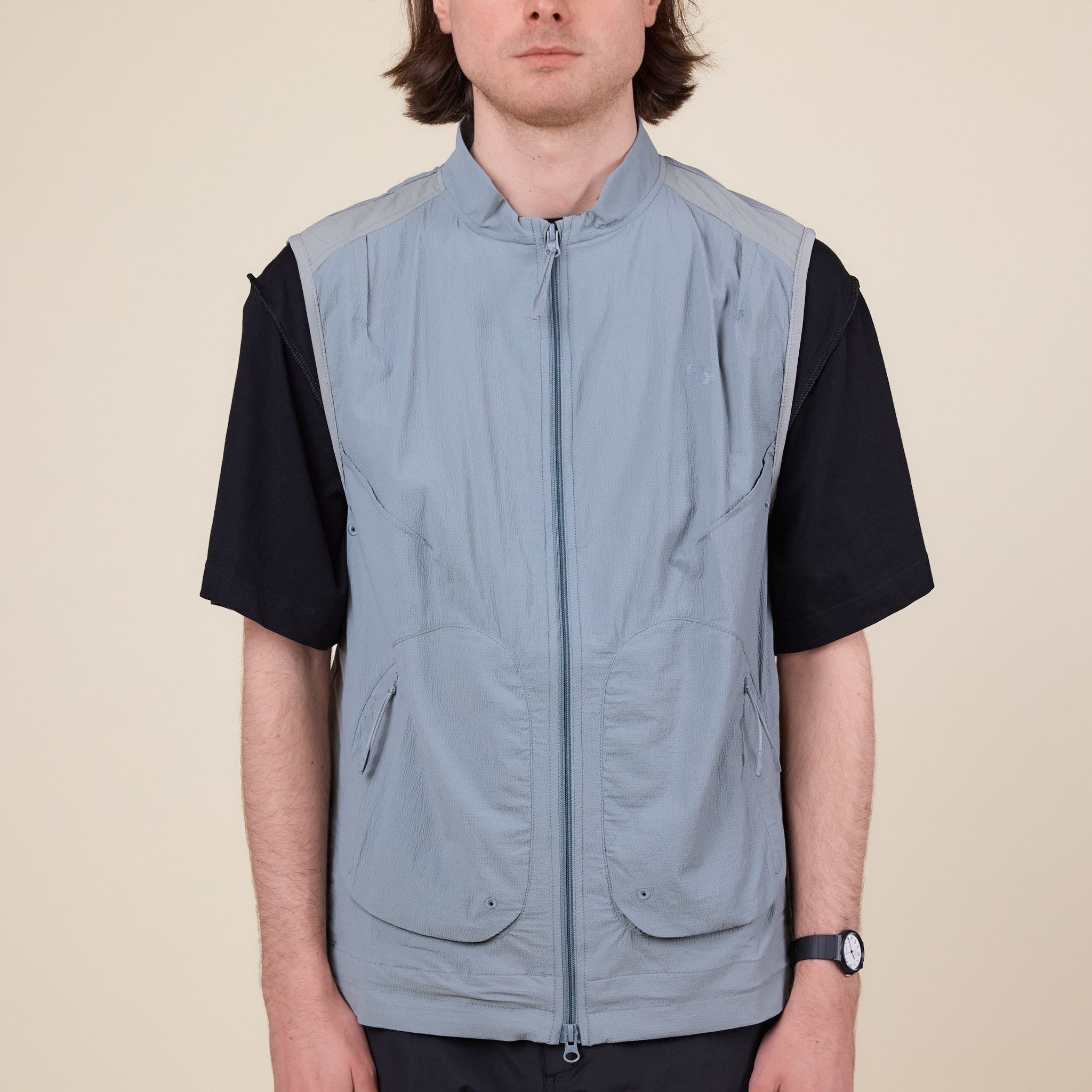 San San Gear - Terraface Vest Jacket - Blue Grey