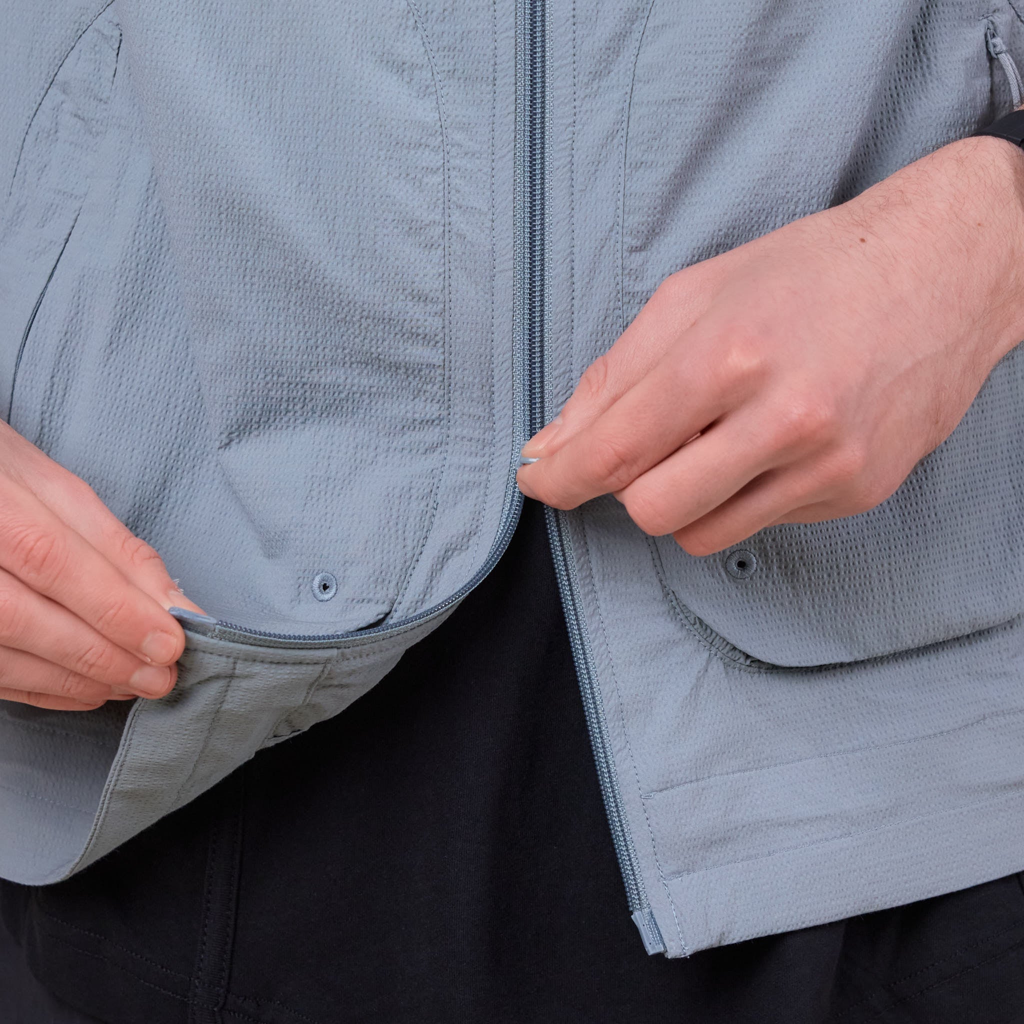 San San Gear - Terraface Vest Jacket - Blue Grey