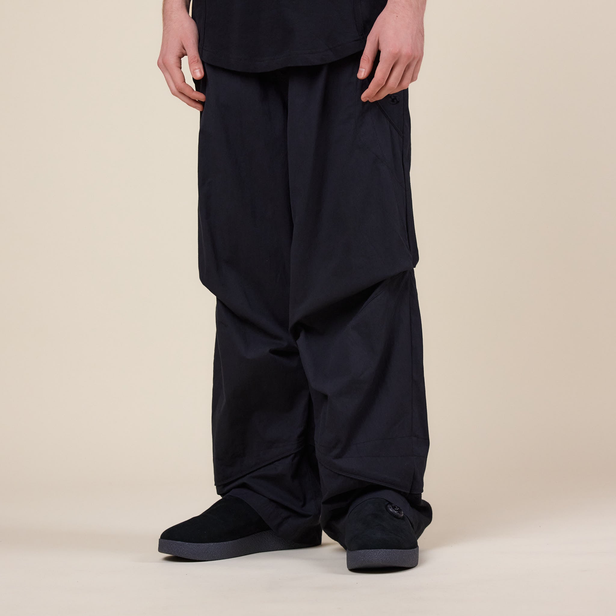 San San Gear - Linen Block Pants - Black